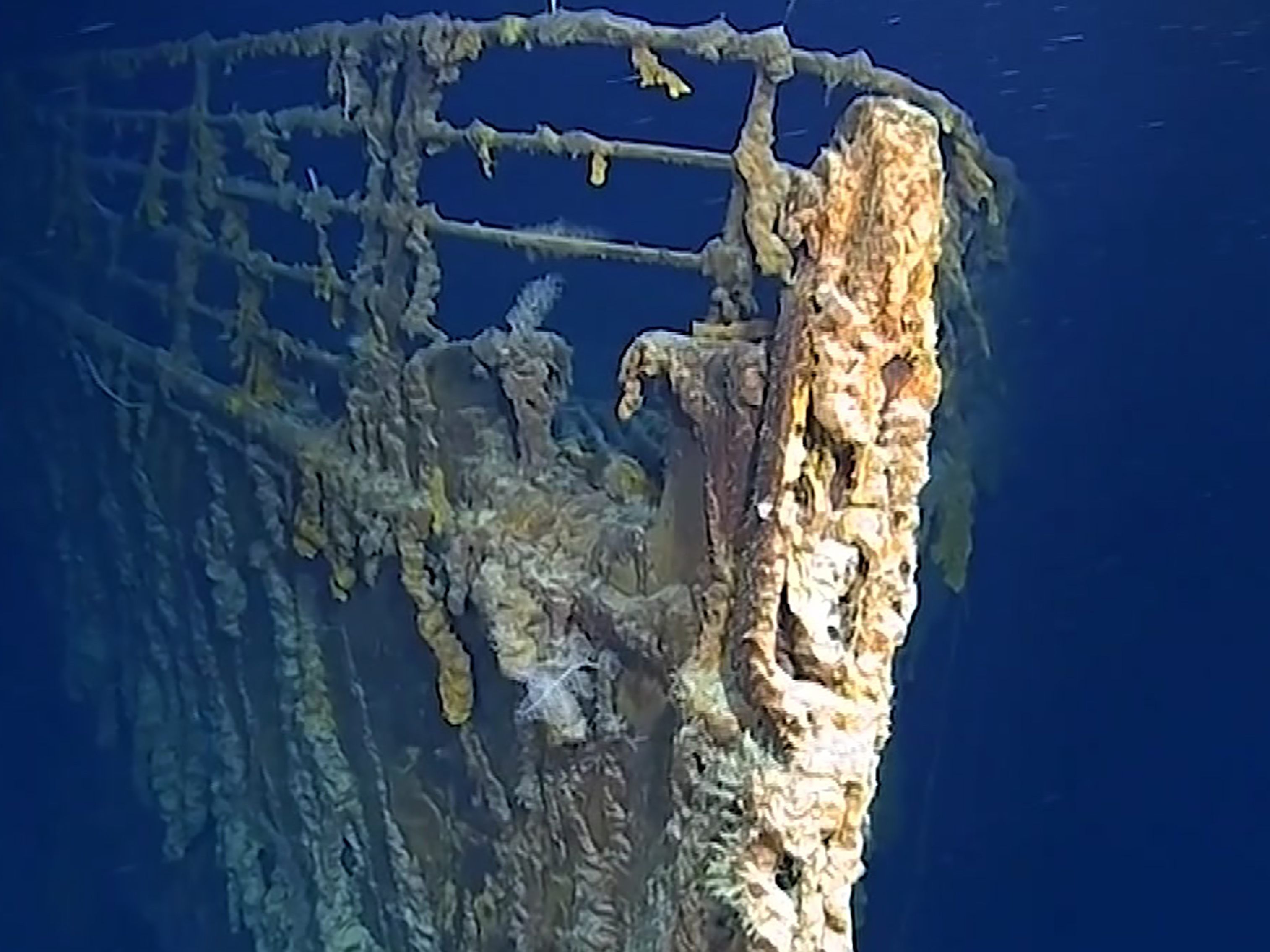 Das Wrack der Titanic wird immer mehr zum Opfer von Rost.