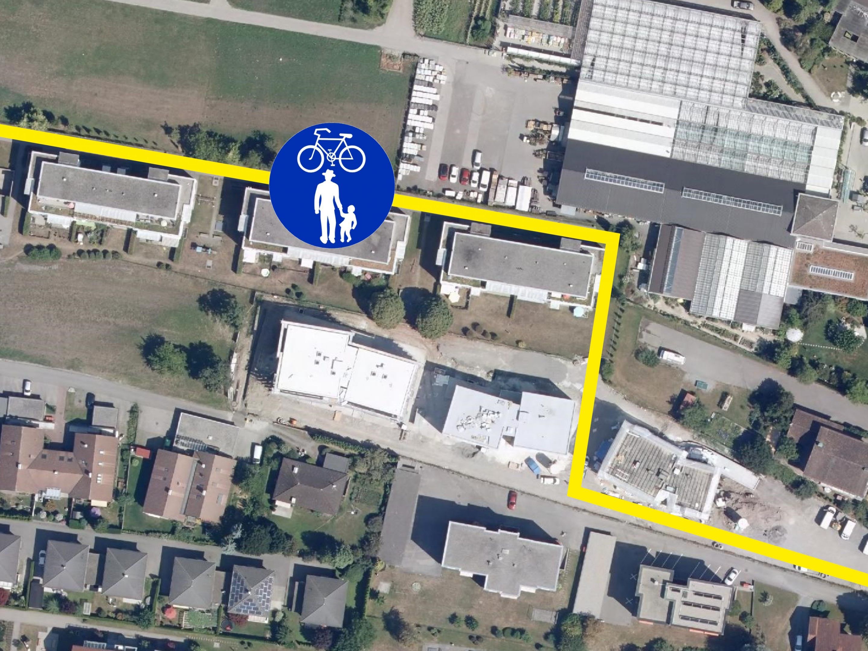 Neuer Verbindungsweg zwischen Montfort- und Stiegstraße.