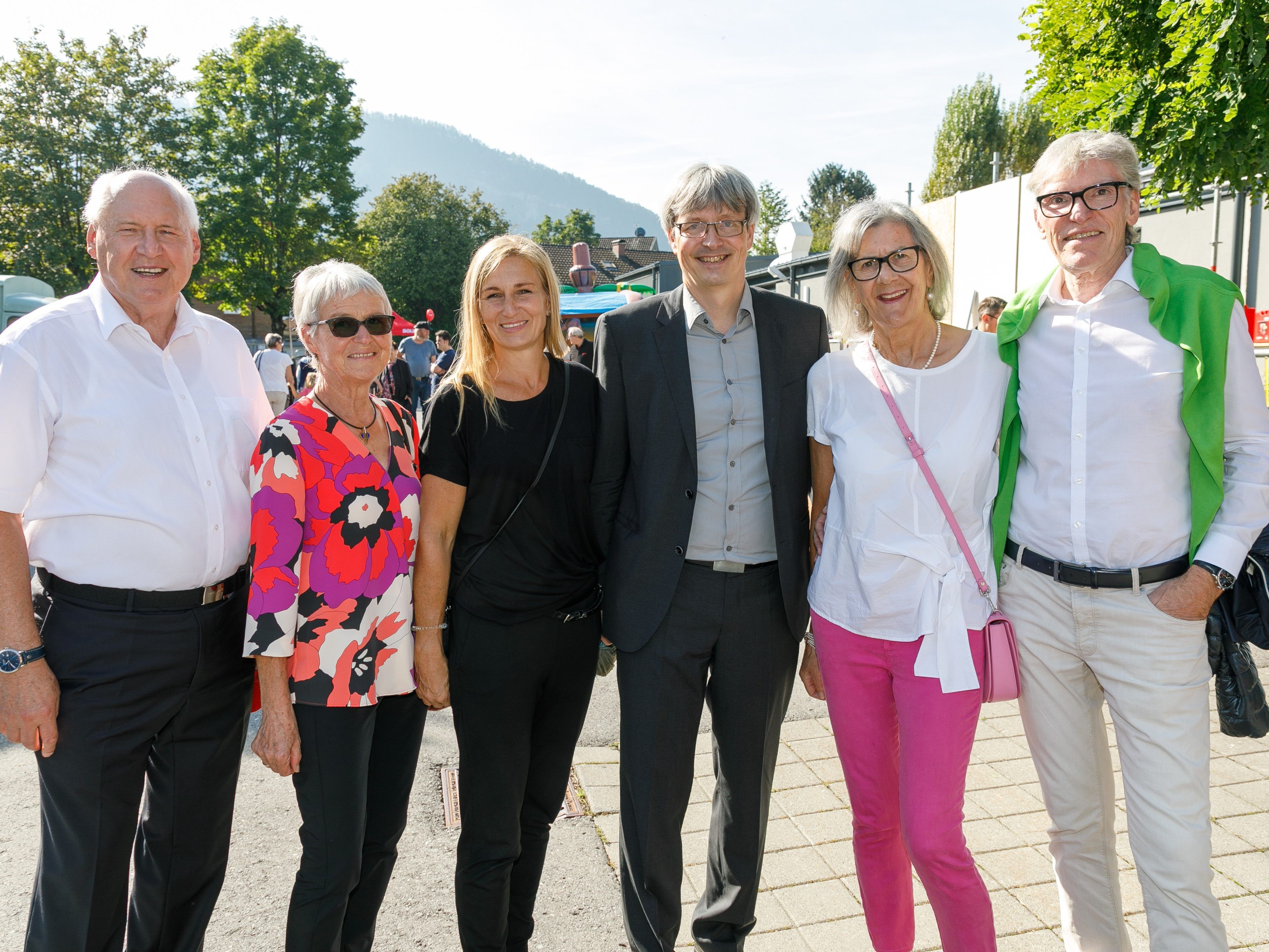 Walter Hörburger, Ulla Hörburger, Inge Scheyer, Wolfgang Scheyer (GF SOLA-Messwerkzeuge), Rita Hopfner, Wilfried Hopfner (Raiffeisenlandesbank Vbg.)