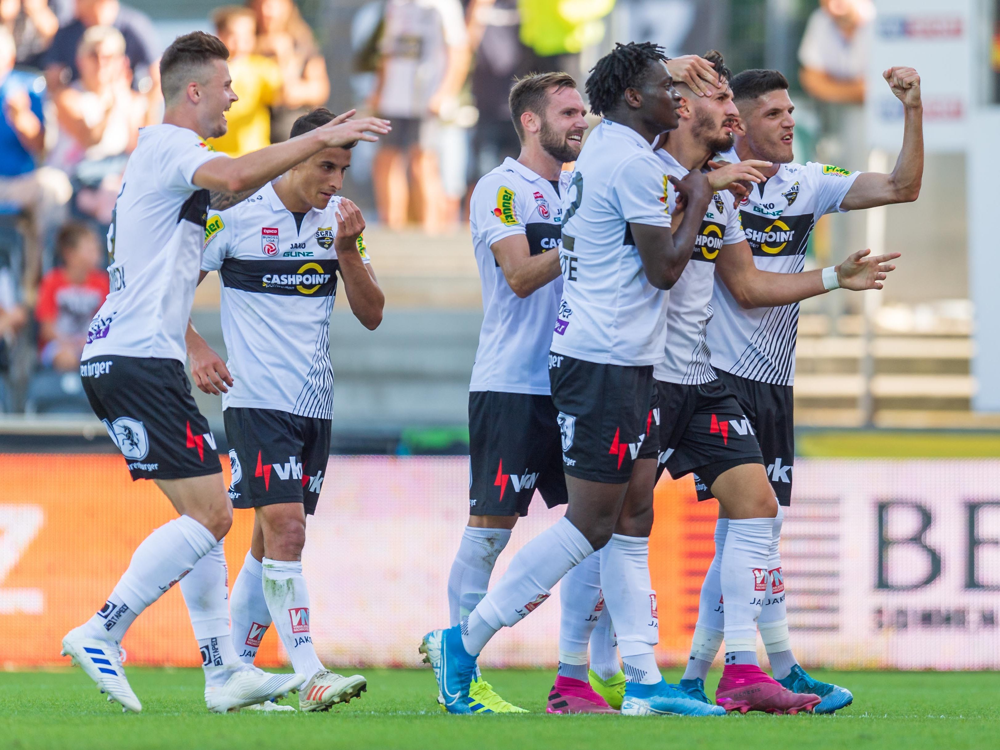 Die Altach dürfen heute über das 6:0 gegen die Niederösterreicher jubeln.