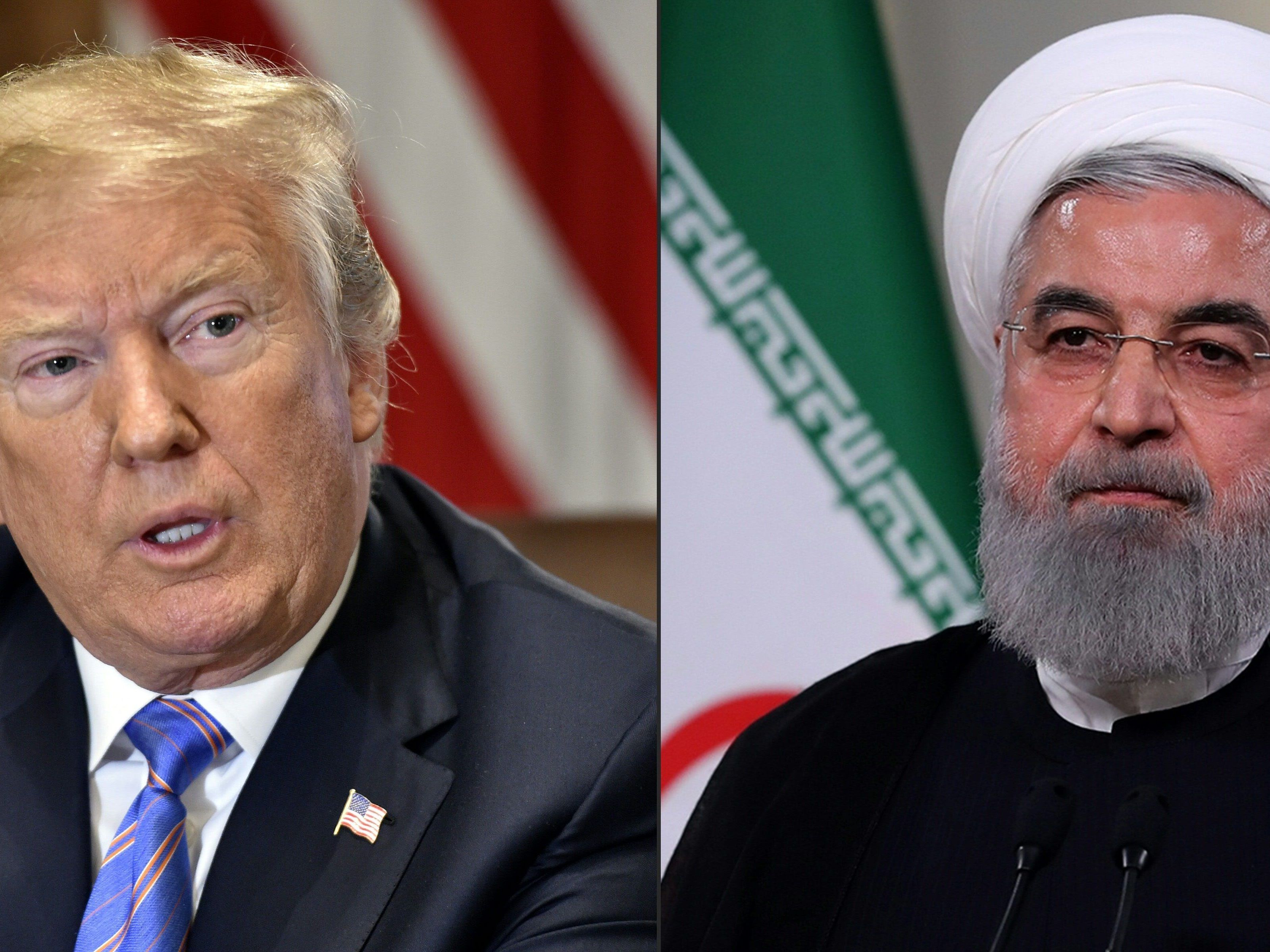 Trump und Rouhani haben ein angespanntes Verhältnis. Trump und Rouhani haben ein angespanntes Verhältnis.