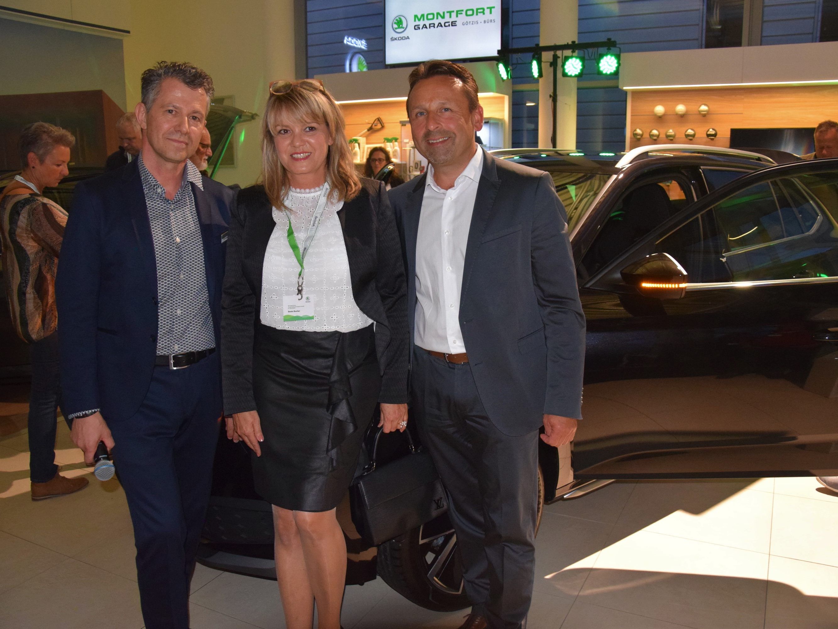 Standortleiter Werner Marent, Beate Bucher und Markus Maier - Montfortgarage Götzis / Bürs
