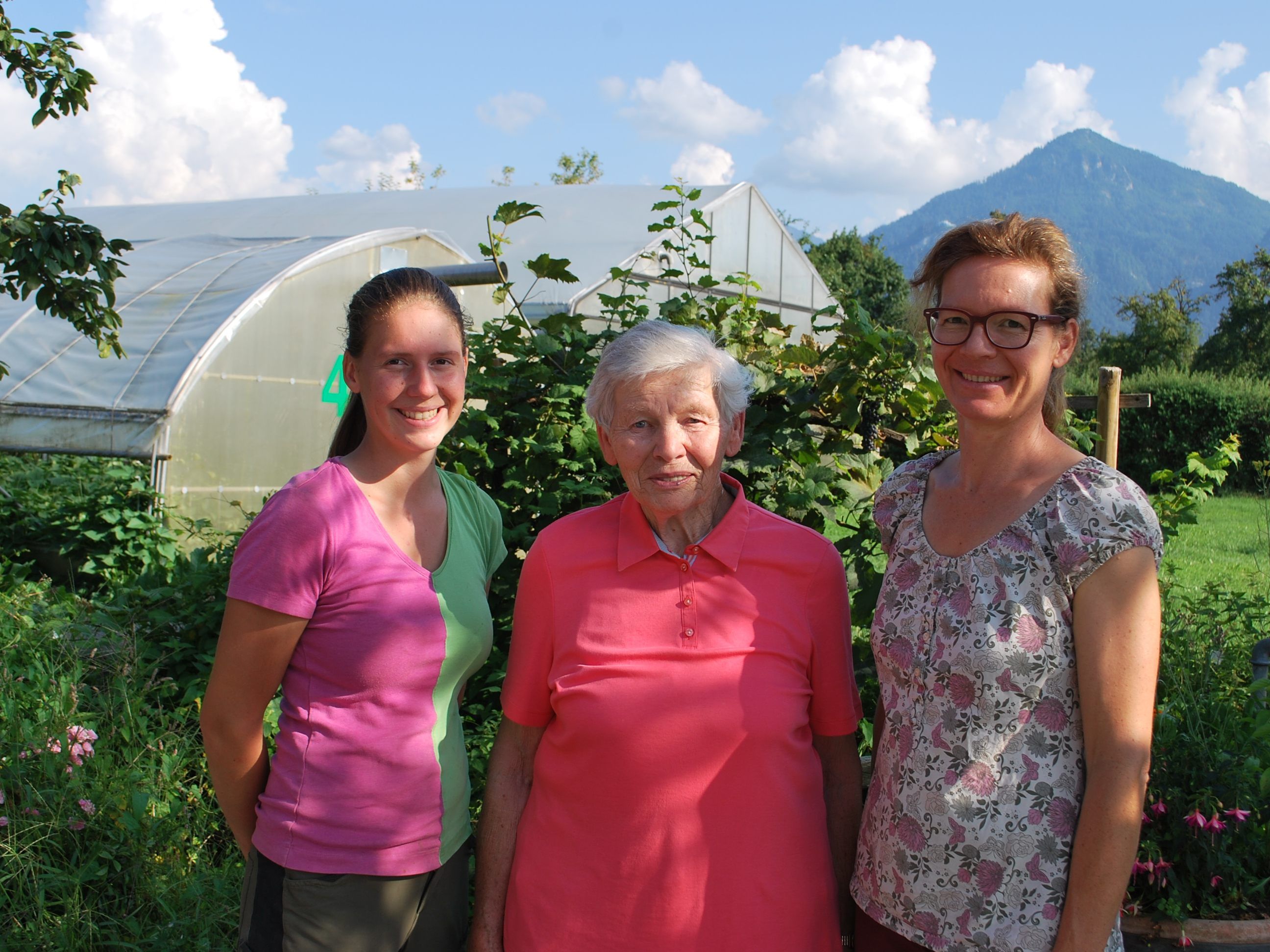 Jede Generation hat ihre Spezialität: Julia Baumgartner, Helene Winsauer, Gertrud Baumgartner