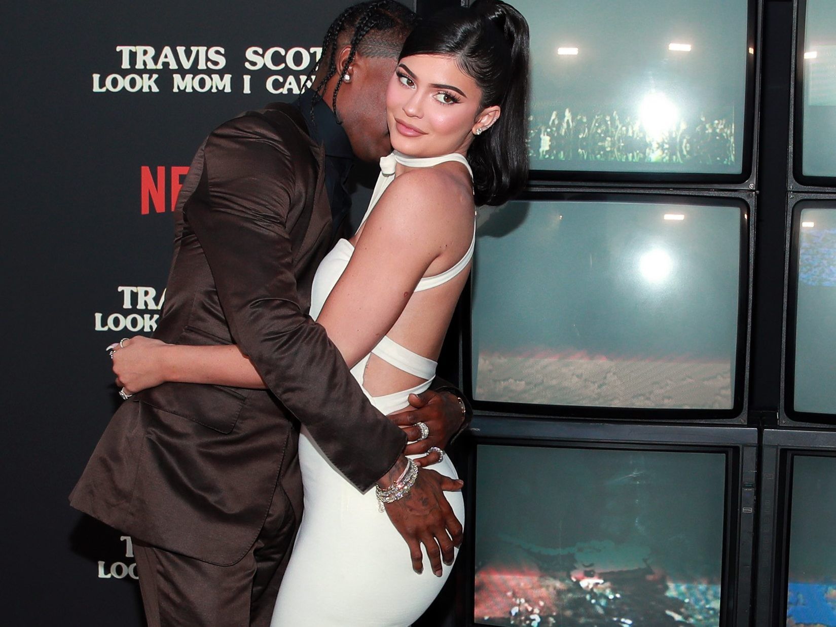 Kylie Jenner mit ihrem Freund Travis Scott im August 2019 auf der Netflix Primäre von "Travis Scott". Kylie Jenner mit ihrem Freund Travis Scott im August 2019 auf der Netflix Primäre von "Travis Scott".