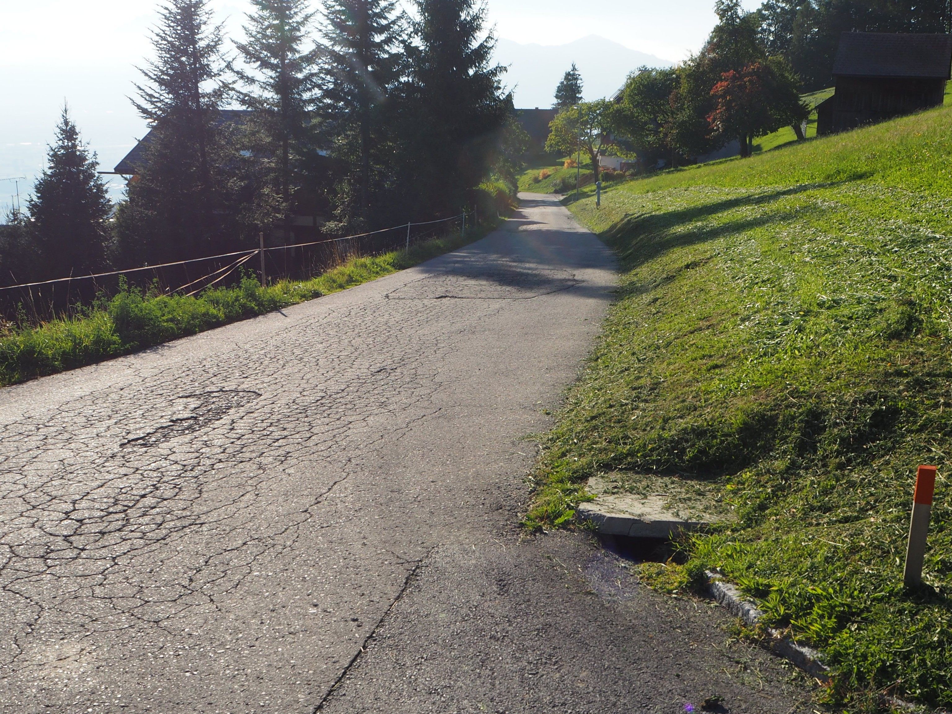Der Kugelweg ist in einem schlechten Zustand