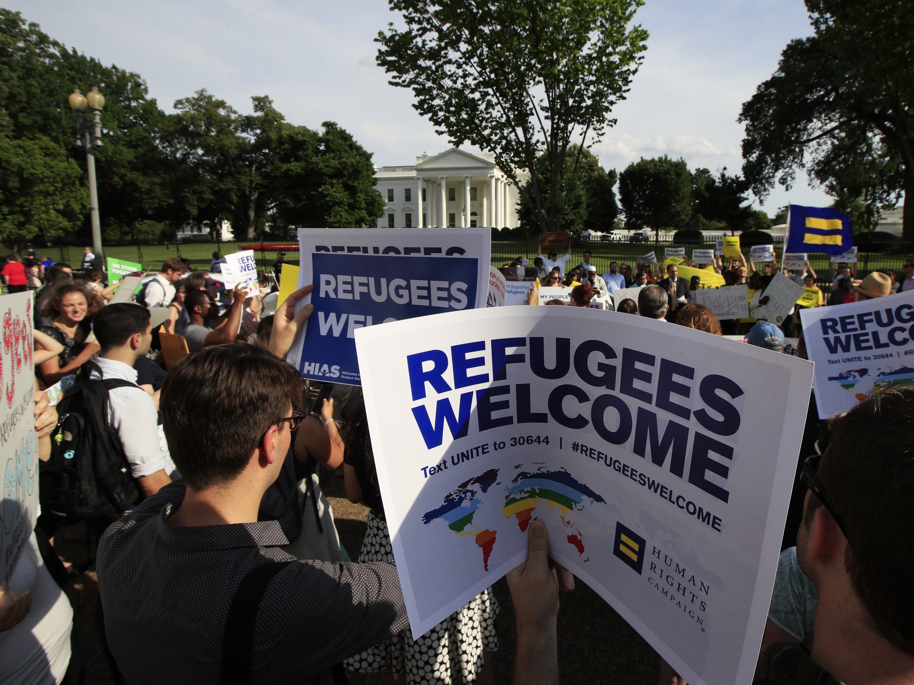 Trump will weniger Flüchtlinge aufnehmen. Trump will weniger Flüchtlinge aufnehmen.