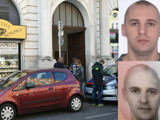 Die Polizei hat nach dem Juwelierraub in Floridsdorf Fahndungsfotos veröffentlicht. Die Polizei hat nach dem Juwelierraub in Floridsdorf Fahndungsfotos veröffentlicht.