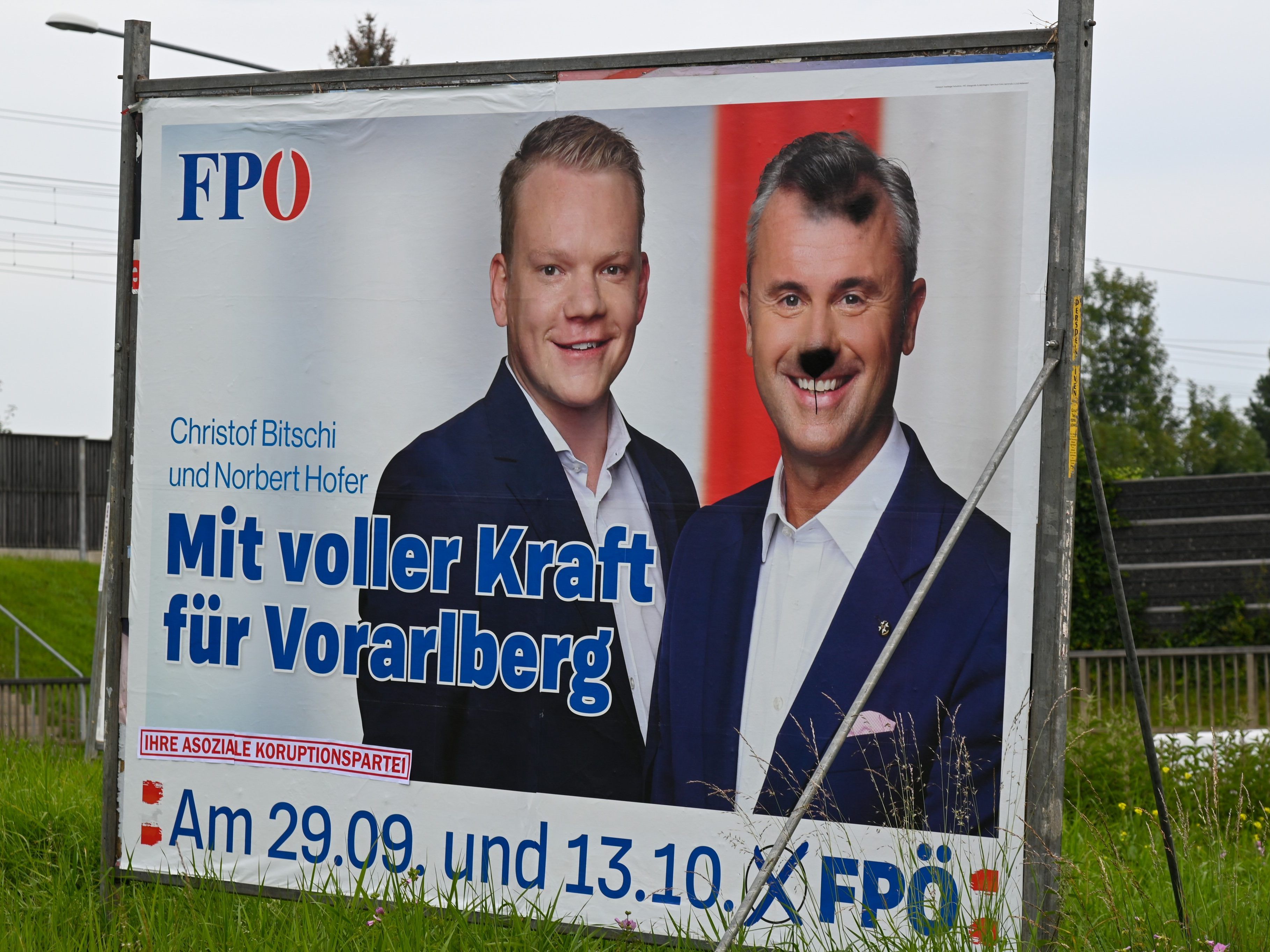 Viele Wahlplakate der FPÖ wurden in den letzten Tagen beschmiert.
