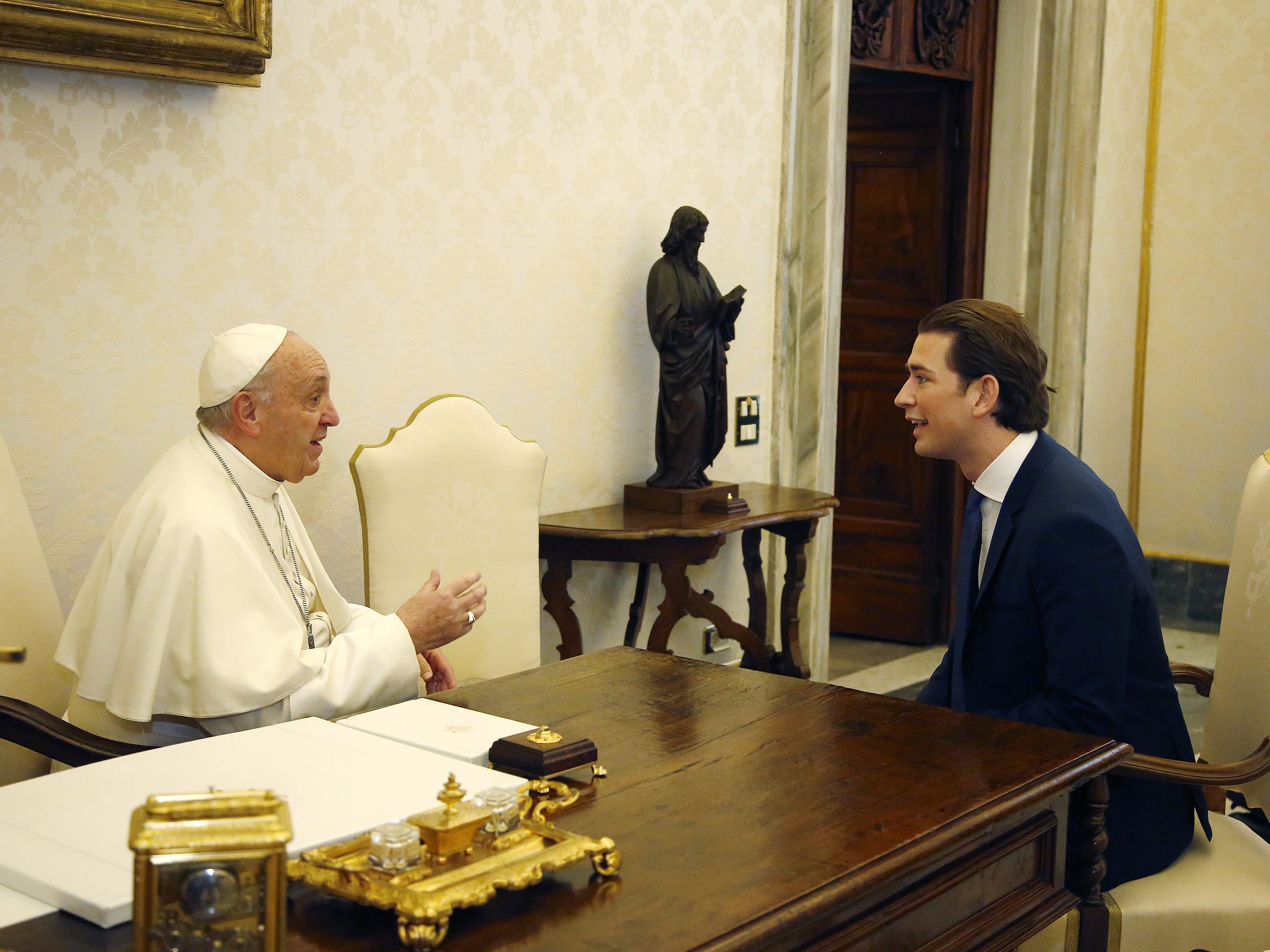Kurz und Papst Franziskus trafen einander bereits im April 2015.