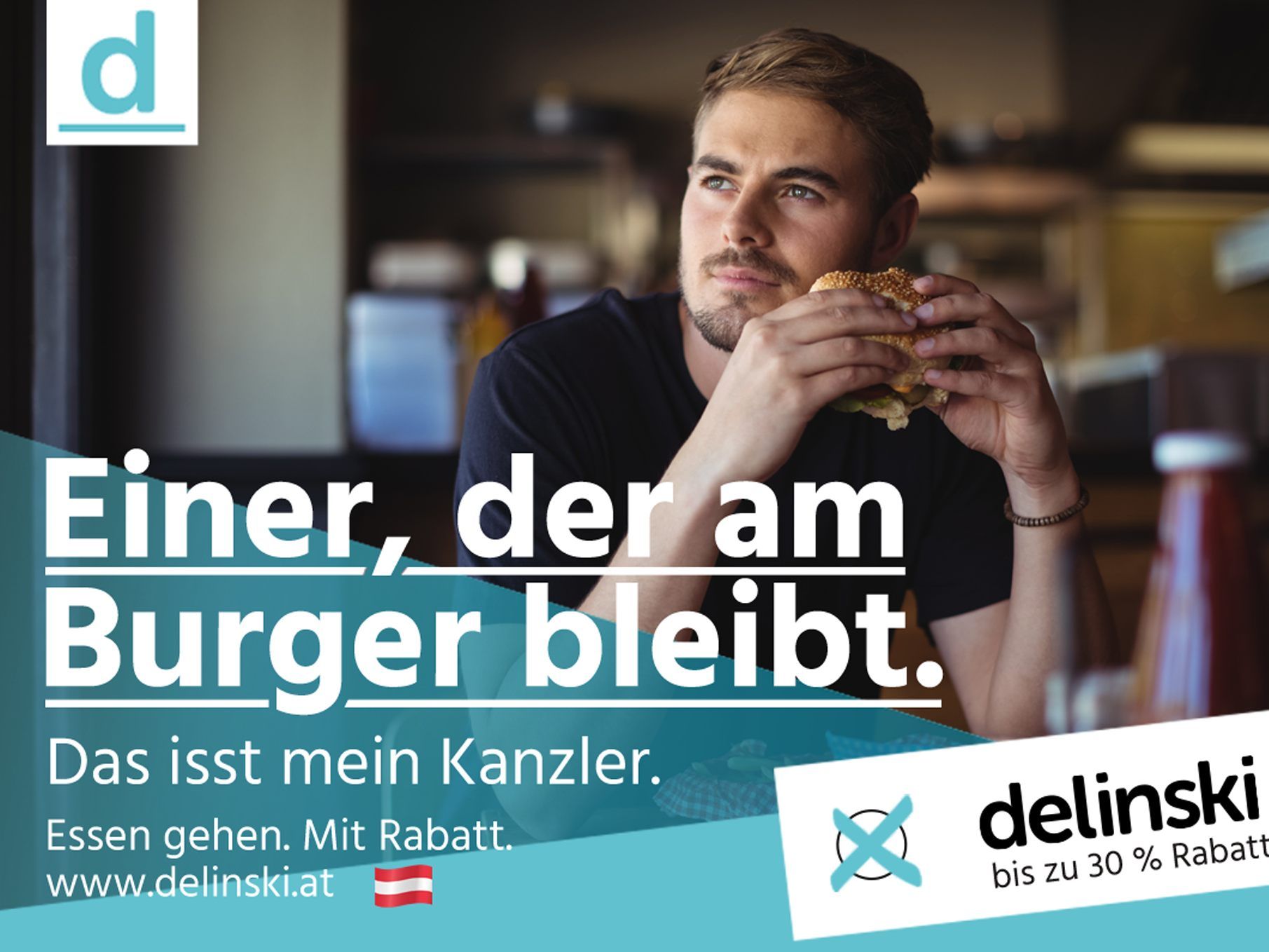 Das Wiener Start Up delinski will mit den "#Mahlplakaten" auf sich aufmerksam machen.