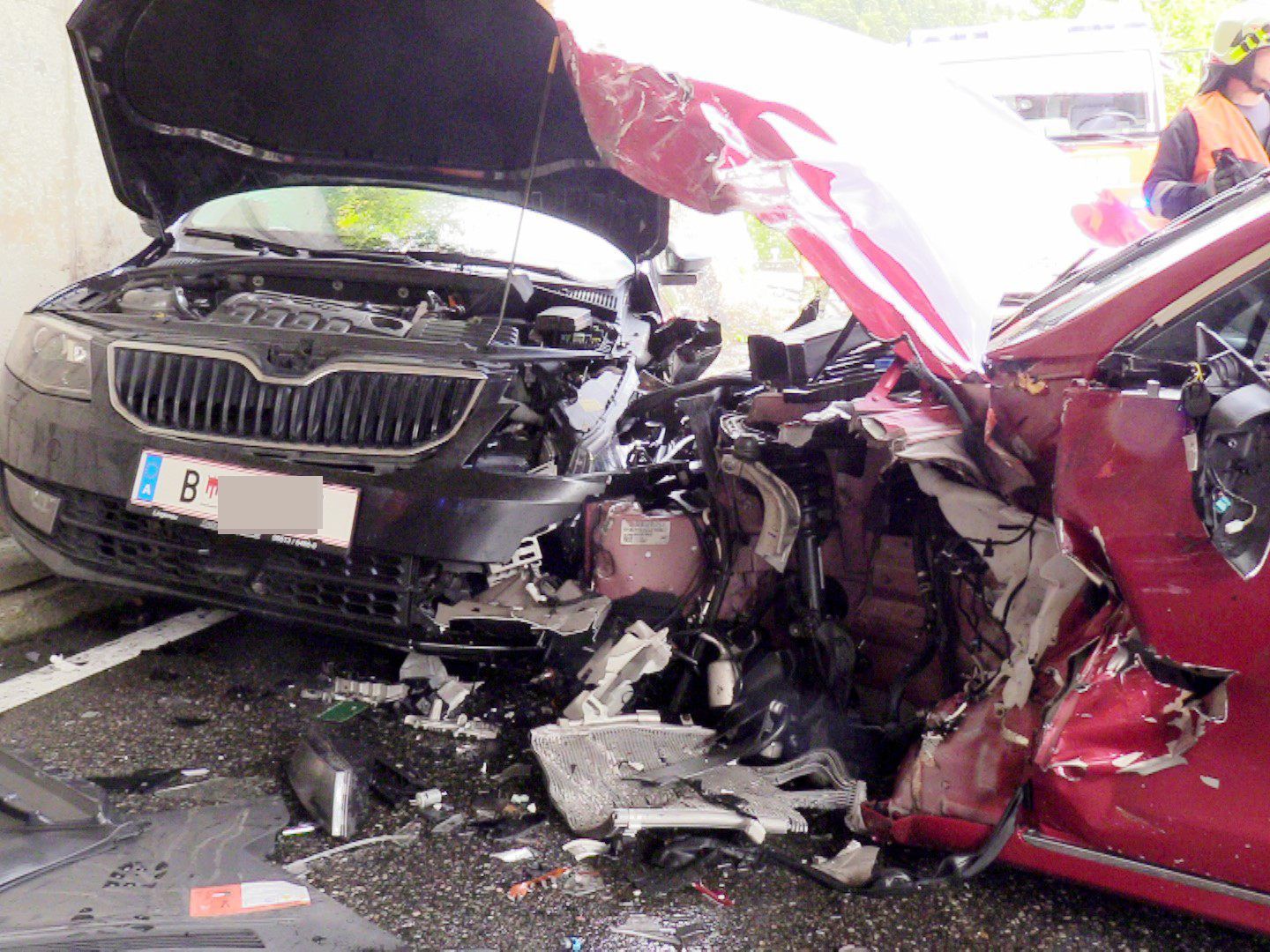 Drei Pkw waren in den Unfall verwickelt
