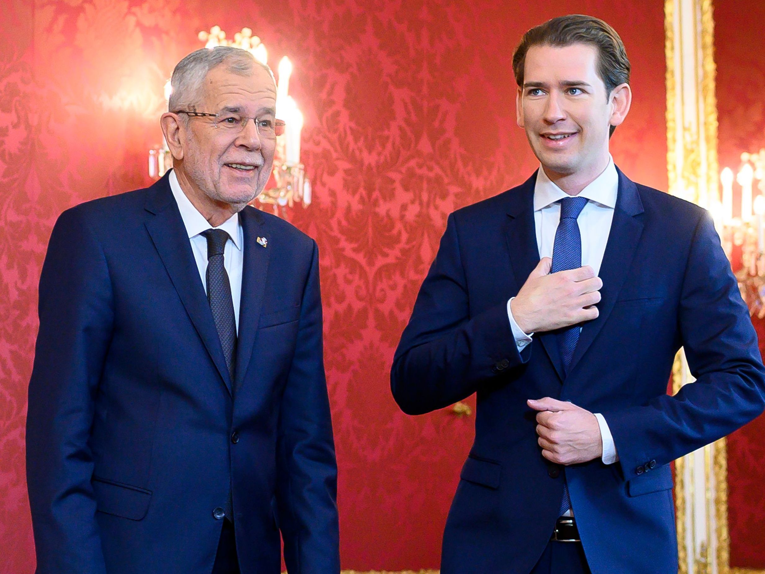 Van der Bellen mit ÖVP-Chef Kurz Van der Bellen mit ÖVP-Chef Kurz