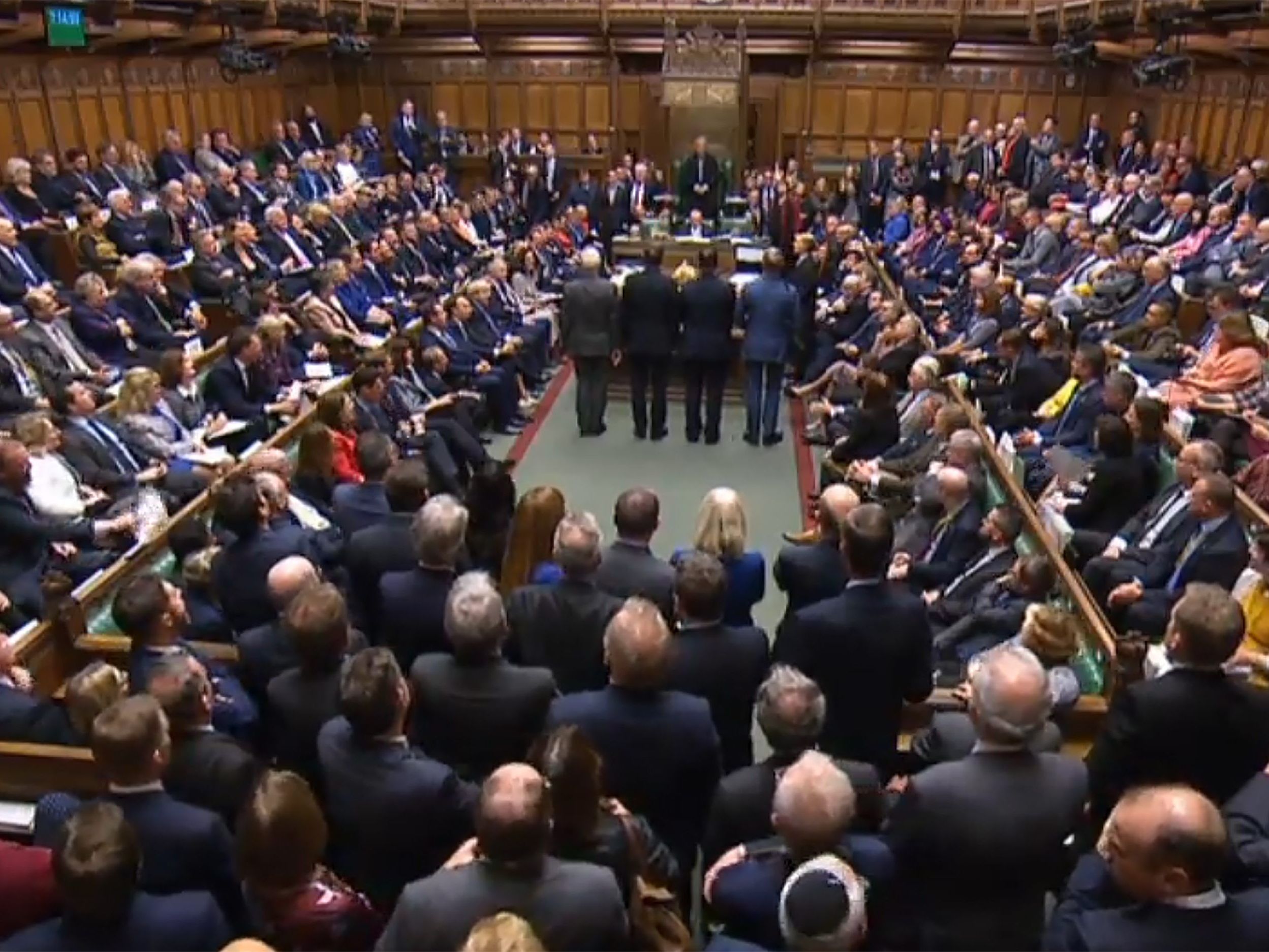 Rückschlag für Boris Johnson im Unterhaus. Rückschlag für Boris Johnson im Unterhaus.