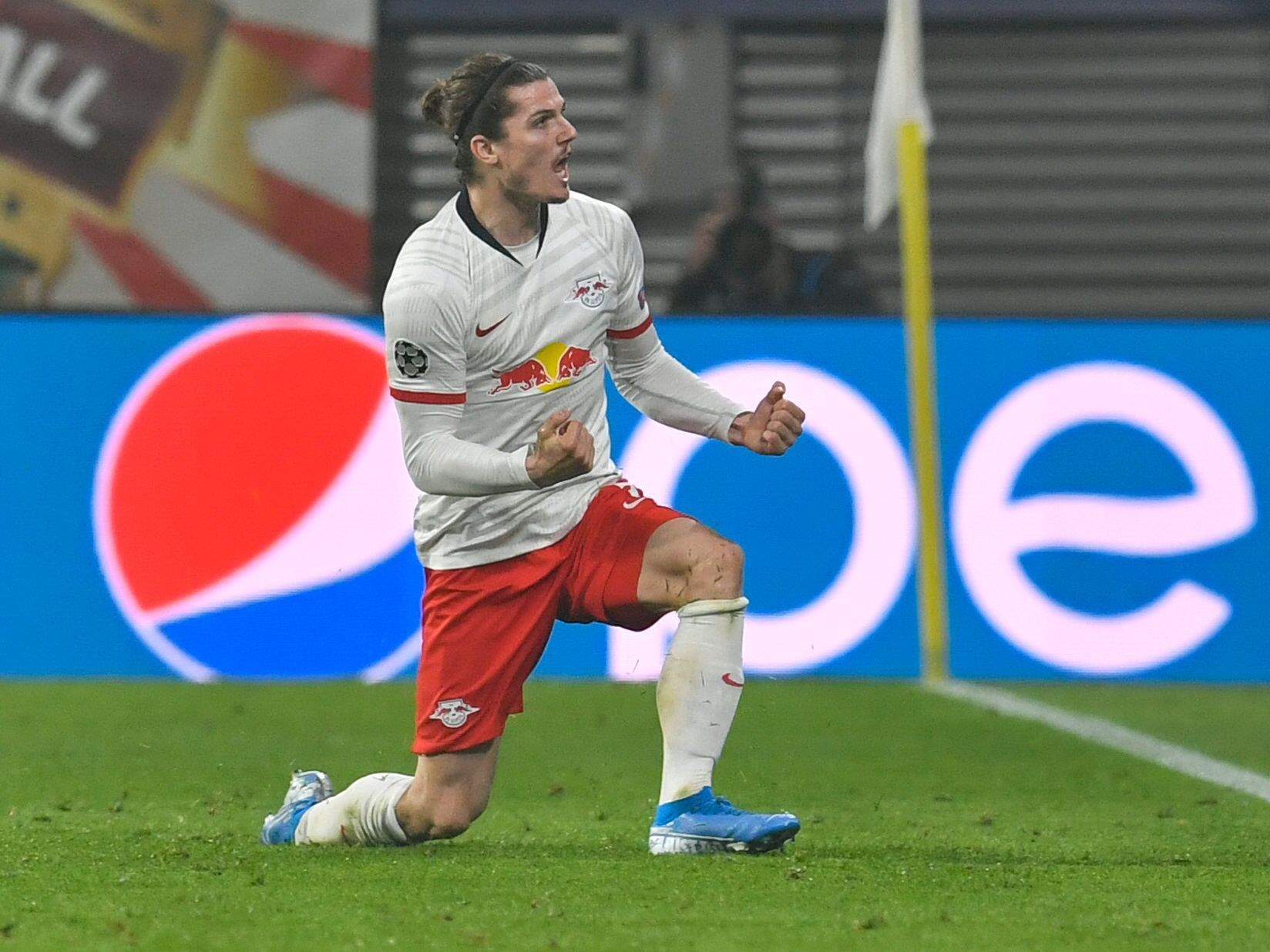 Marcel Sabitzer erzielte den Siegtreffer für RB Leipzig. Marcel Sabitzer erzielte den Siegtreffer für RB Leipzig.