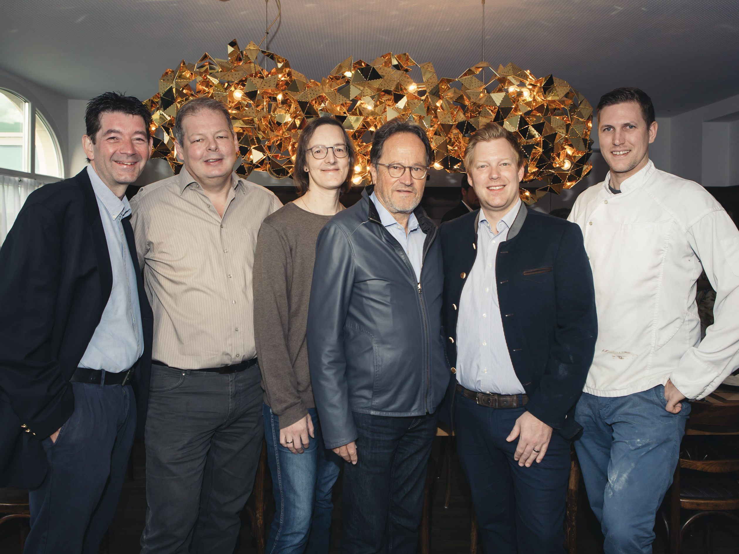 Die teilnehmenden Wirte Roland Vith, Günter Hämmerle, Gunther Wetzel, Walter Herbolzheimer, Marcel Herburger und Dominic Mayer (v. li. n. re.) Die teilnehmenden Wirte Roland Vith, Günter Hämmerle, Gunther Wetzel, Walter Herbolzheimer, Marcel Herburger und Dominic Mayer (v. li. n. re.)
