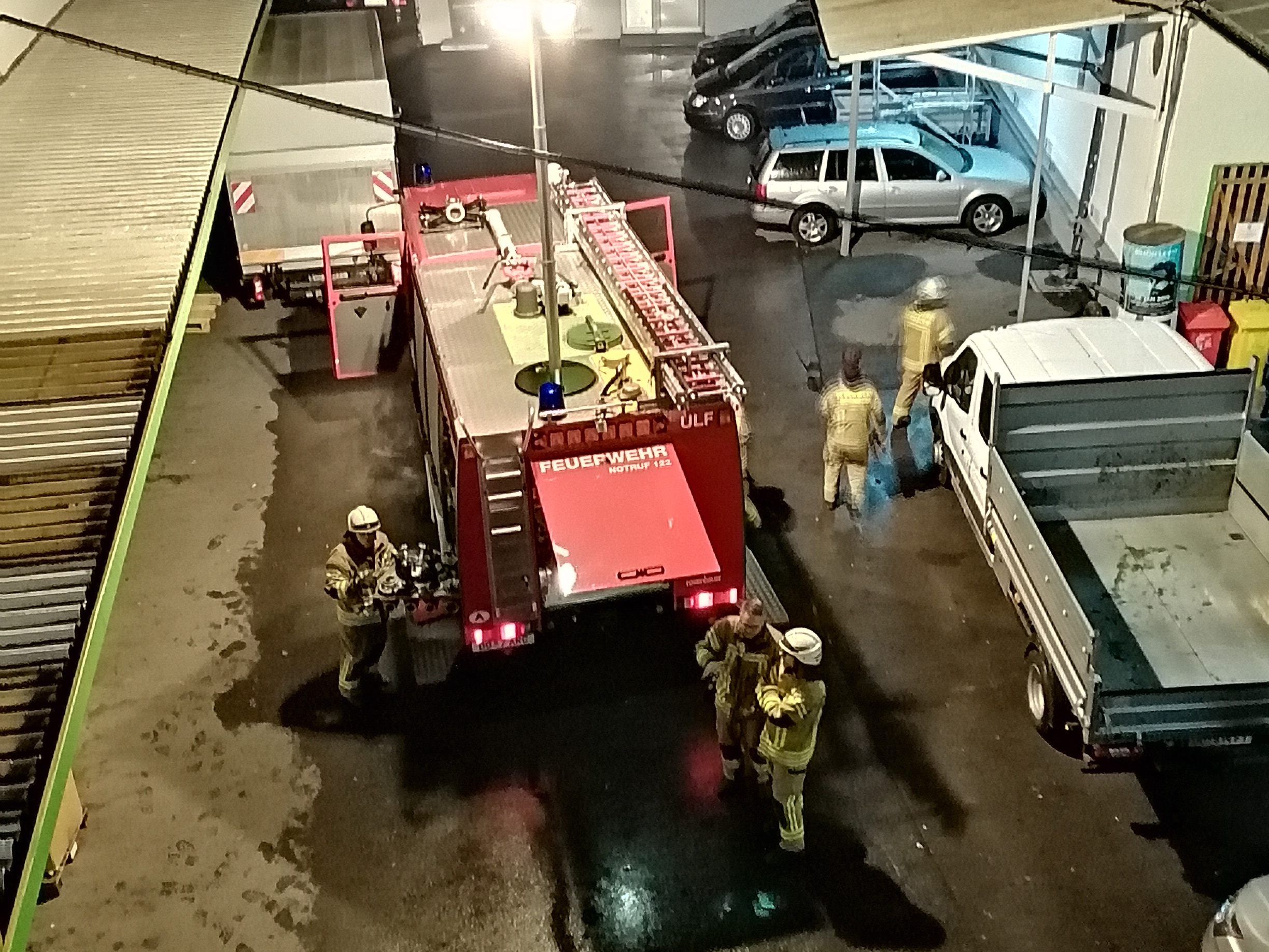 Feuerwehrübung in den Dornbirner Jugendwerkstätten