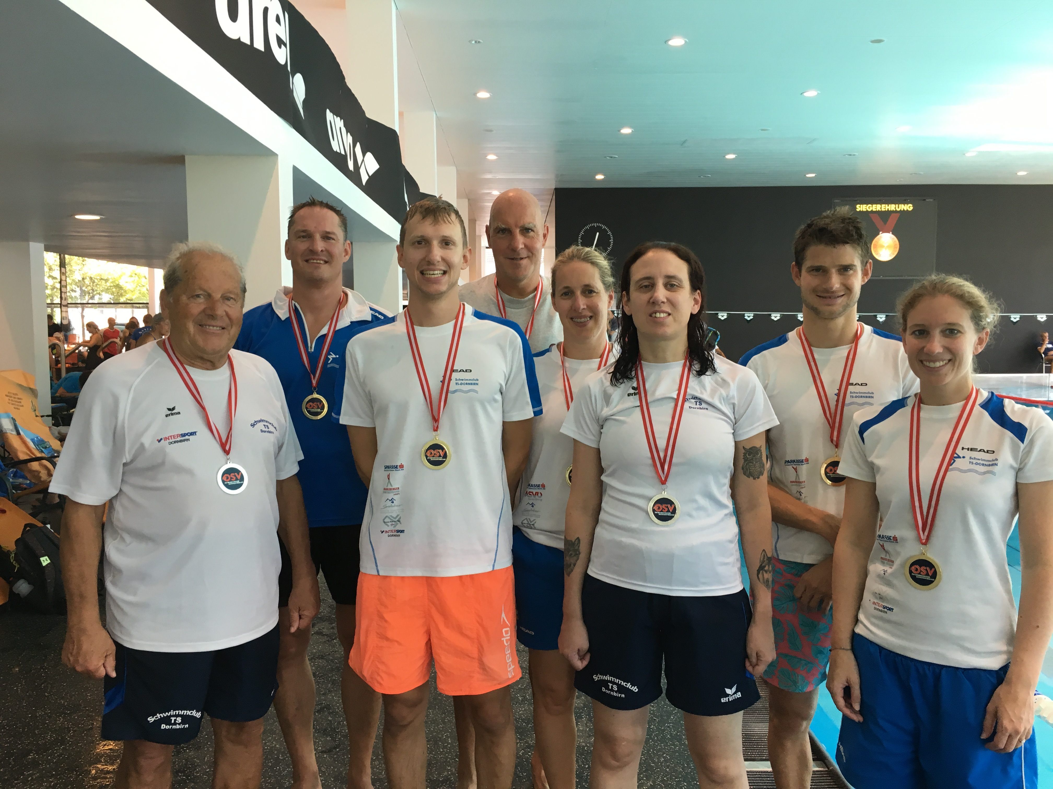 Der Schwimmclub TS Dornbirn hatte wieder allen Grund zum Jubeln und sicherte sich wieder zahlreiche Medaillen.