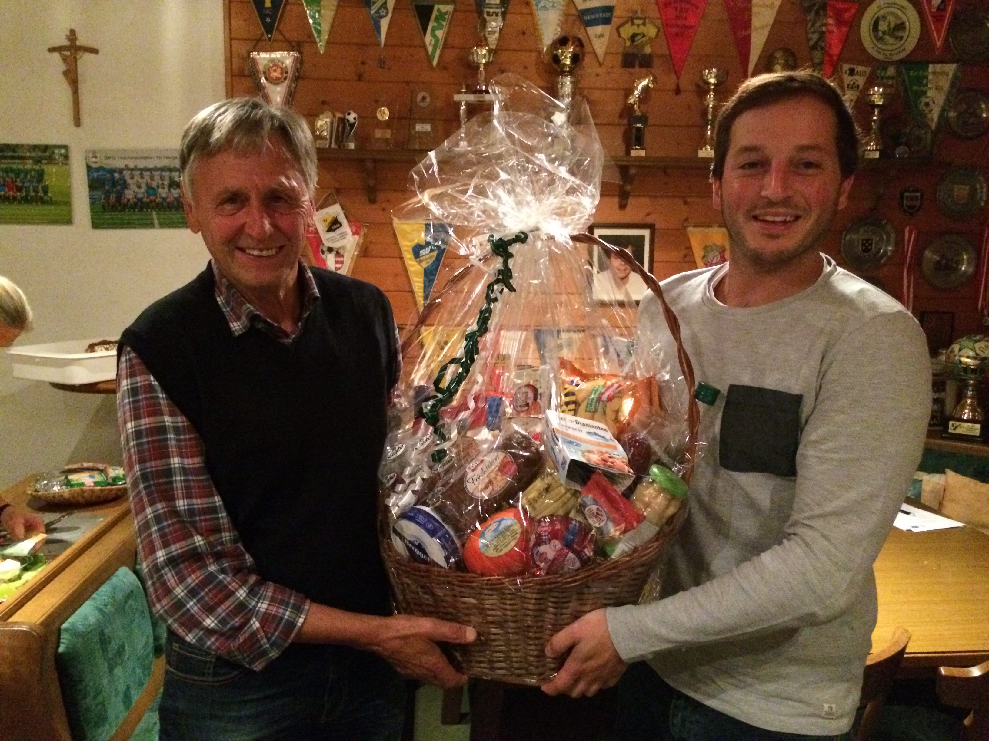 Klemens Stemer mit Obmann Florian Netzer