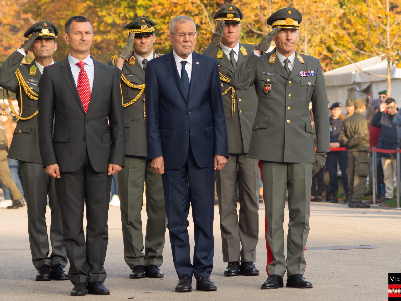 Nationalfeiertag 2019: Kranzniederlegung Bundespräsident A. Van der Bellen