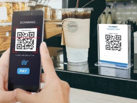 Ein QR-Code im Einsatz.