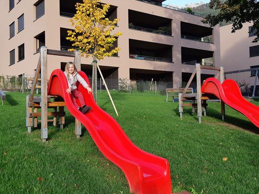 In Koopertaion mit privaten Wohnbauträgern konnte die Stadt Bludenz in diesem Jahr zwei neue öffentliche Spielplätze errichten. Hier im Bild: Spielplatz beim Obdorfpark. In Koopertaion mit privaten Wohnbauträgern konnte die Stadt Bludenz in diesem Jahr zwei neue öffentliche Spielplätze errichten. Hier im Bild: Spielplatz beim Obdorfpark.