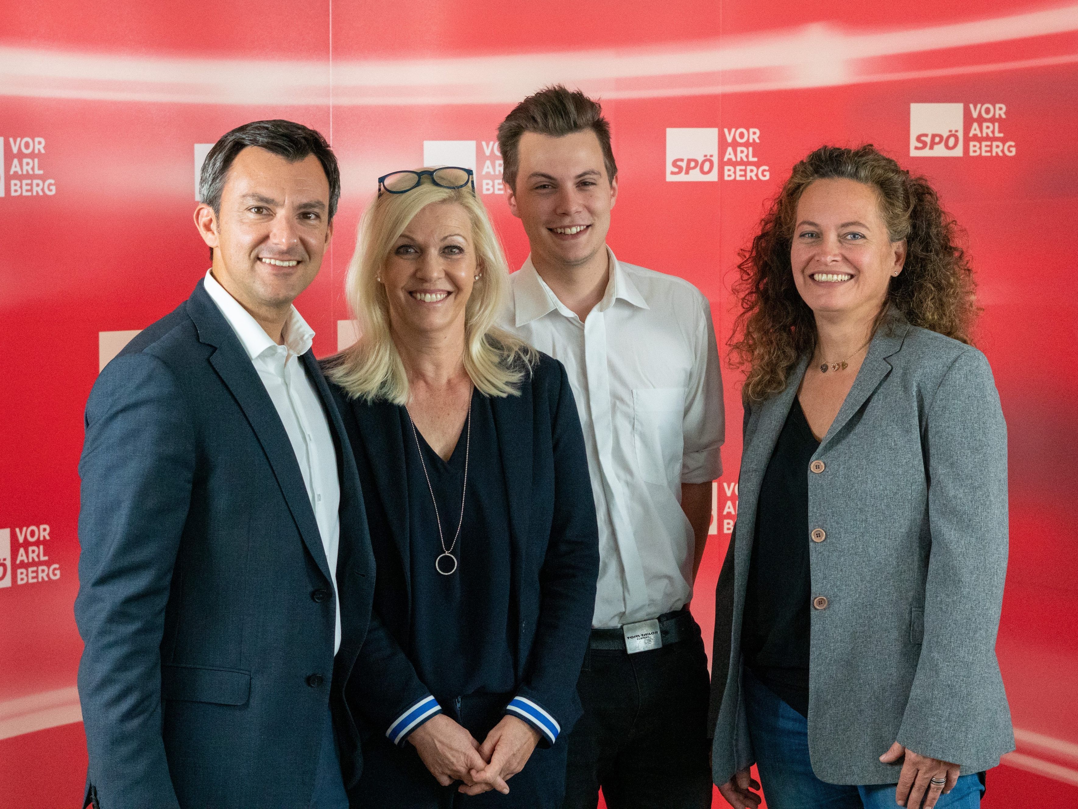 Martin Staudinger, Birgit Pfeifer, Nicolas Fetz und Sabine Grohs