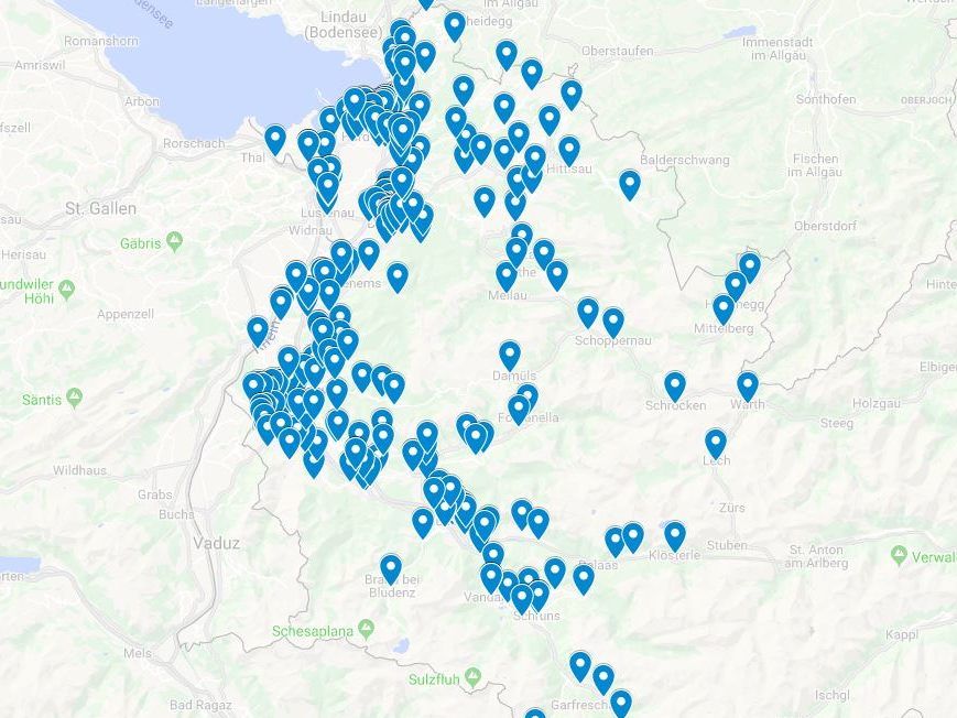 Die Ergebnisse der einzelnen Gemeinden bei der Landtagswahl 2019 in Vorarlberg.