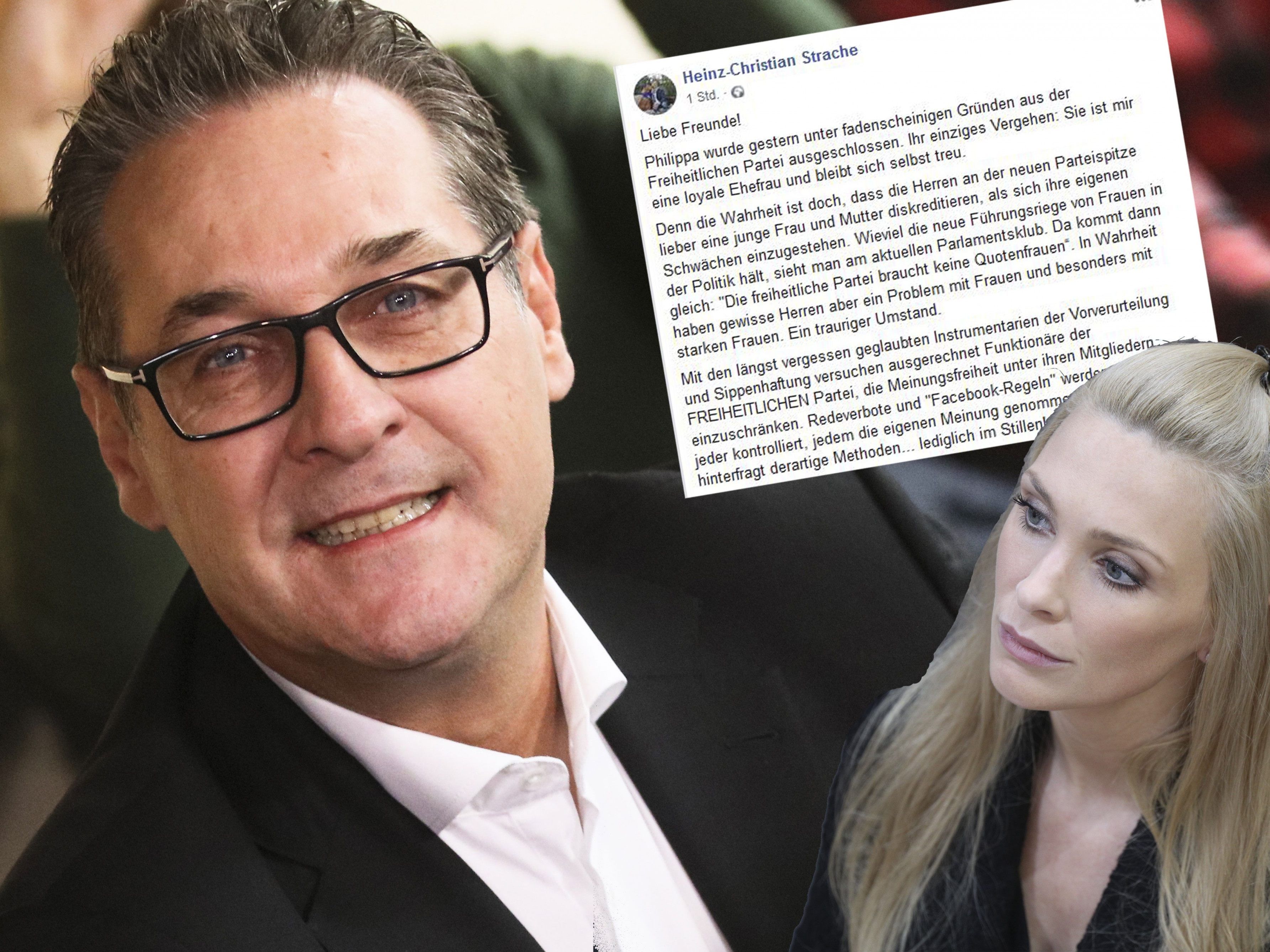 Heinz-Christian Strache schießt gegen die FPÖ-Spitzen. Heinz-Christian Strache schießt gegen die FPÖ-Spitzen.