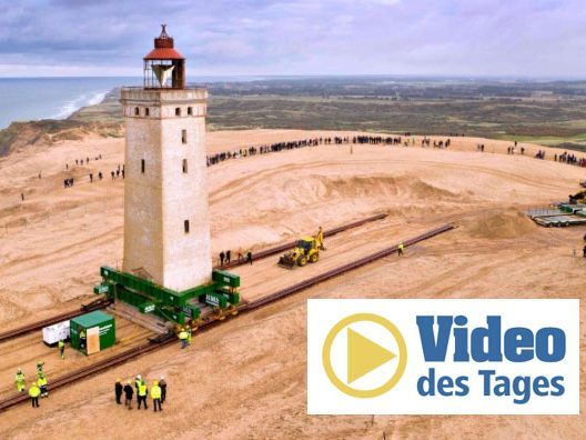 23 Meter hoch und 700 Tonnen schwer: Mega-Umzug von Leuchtturm