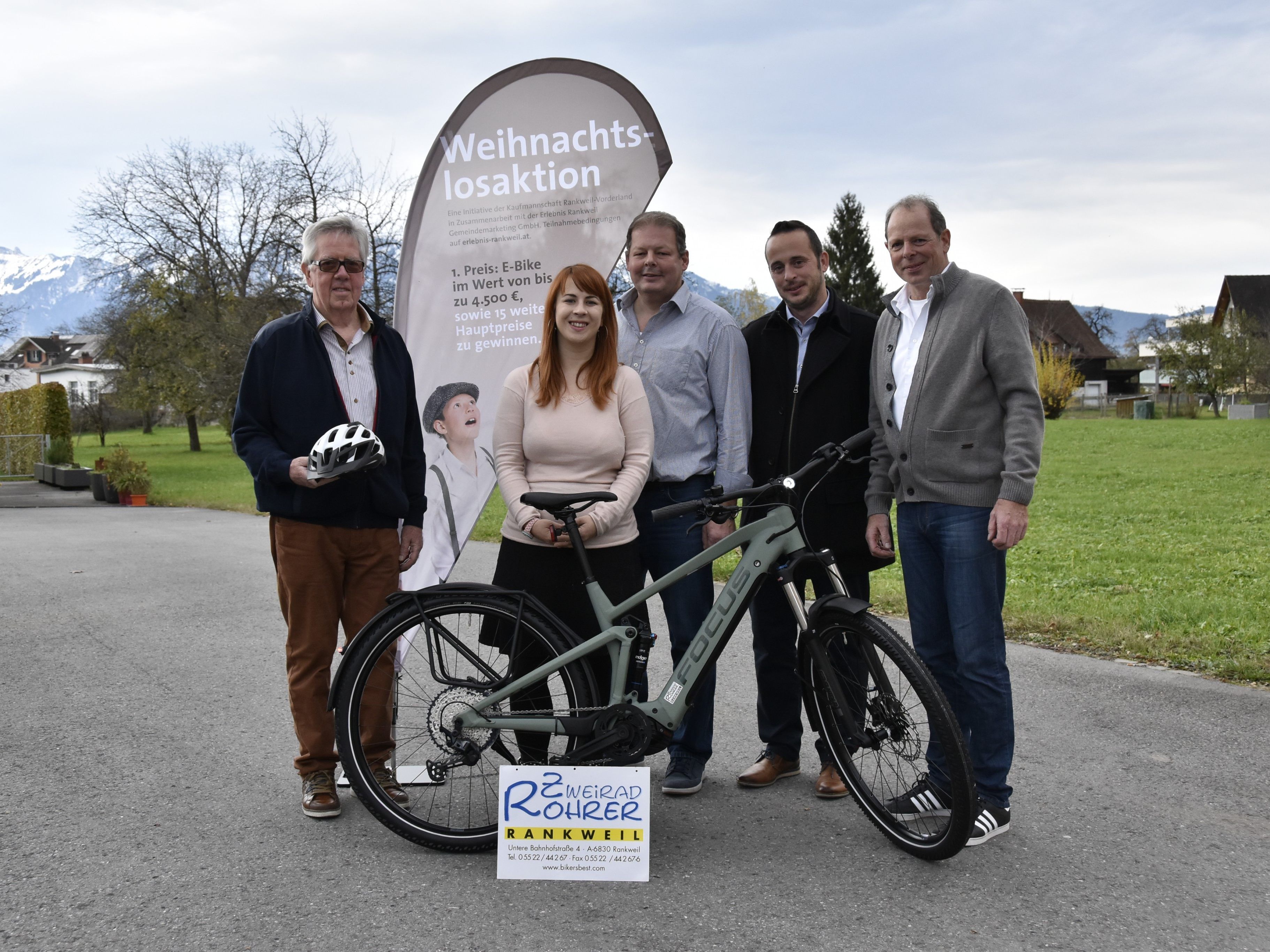 Einer der Hauptpreise ist ein individuelles E-Bike von Zweirad Rohrer und der Kaufmannschaft Rankweil-Vorderland. Einer der Hauptpreise ist ein individuelles E-Bike von Zweirad Rohrer und der Kaufmannschaft Rankweil-Vorderland.