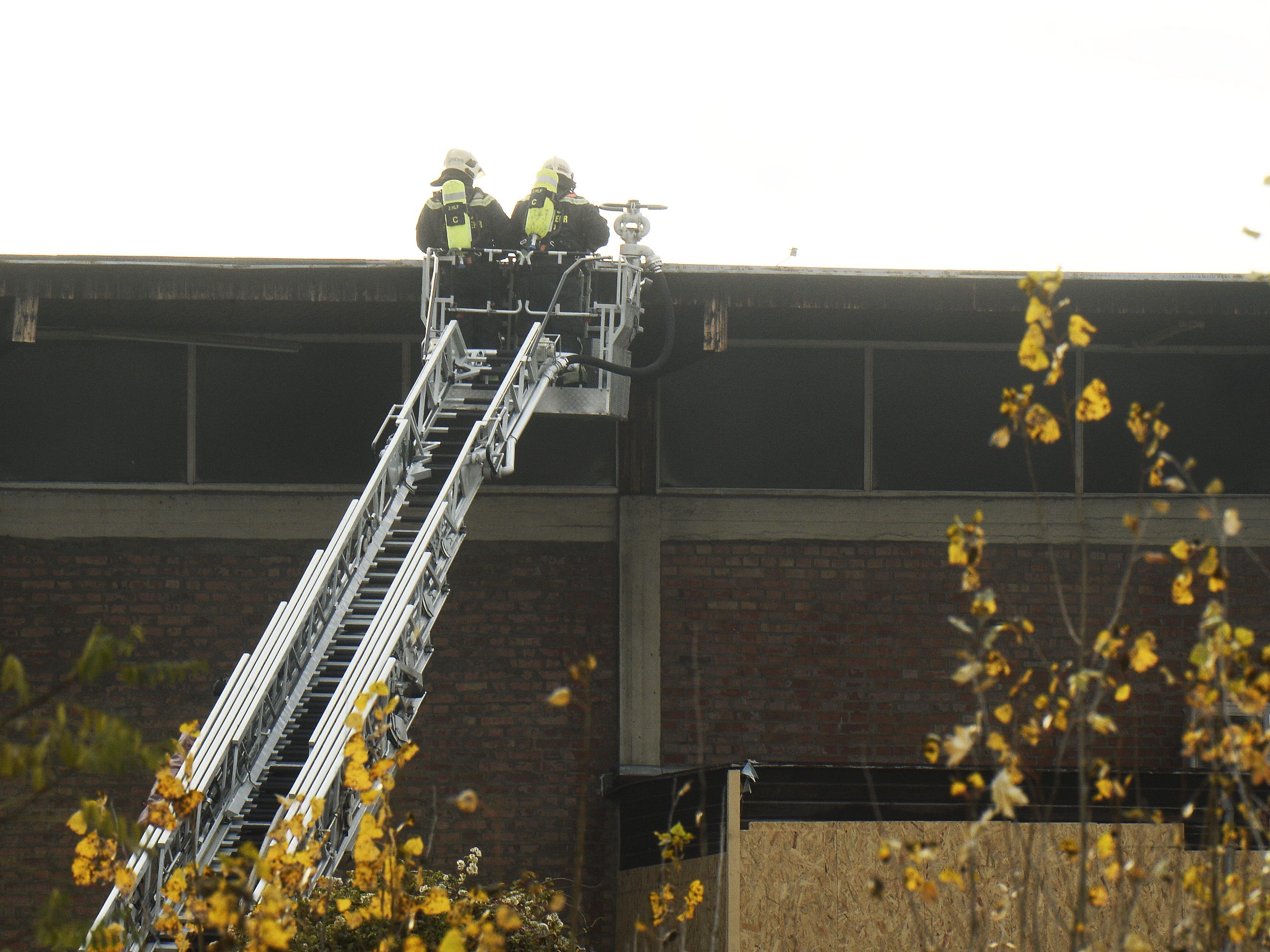 100 Feuerwehrleute waren beim Löschen der Nordbahnhalle im Einsatz.