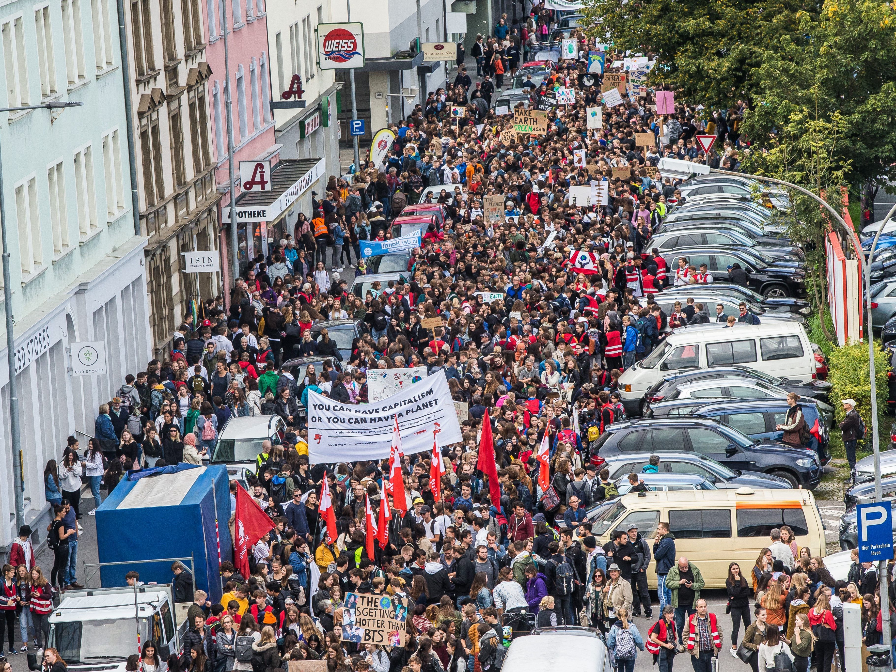 Klima-Demo in Bregenz: Kommen diesen Freitag noch mehr Aktivisten zusammen?