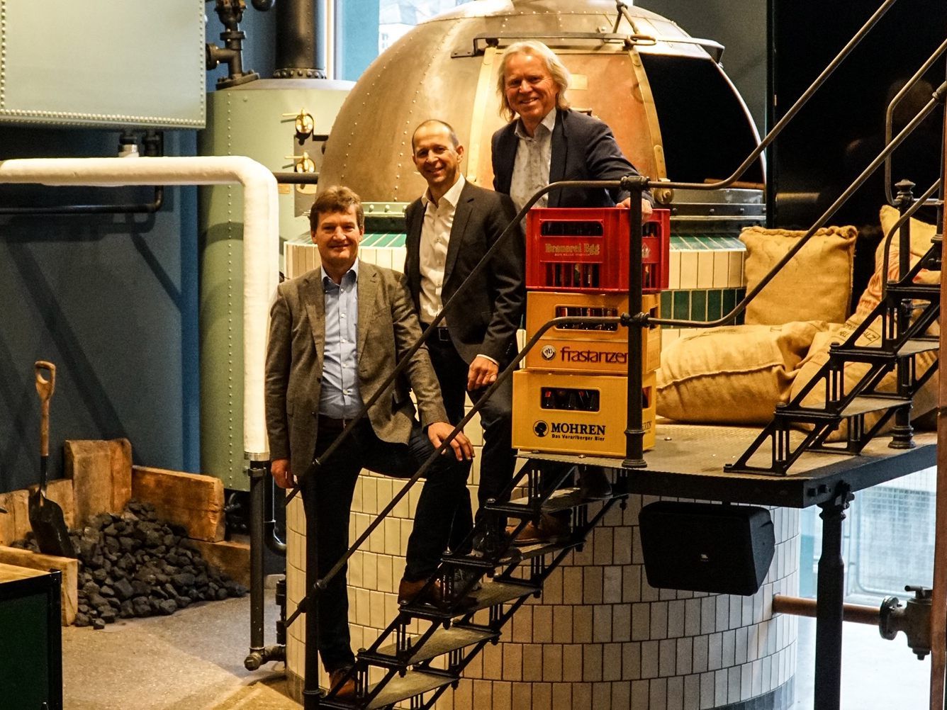 Heinz Huber (Mohrenbrauerei), Kurt Michelini (Brauerei Frastanz) und Hubert Berkmann (Brauerei Egg – v.l.). Heinz Huber (Mohrenbrauerei), Kurt Michelini (Brauerei Frastanz) und Hubert Berkmann (Brauerei Egg – v.l.).