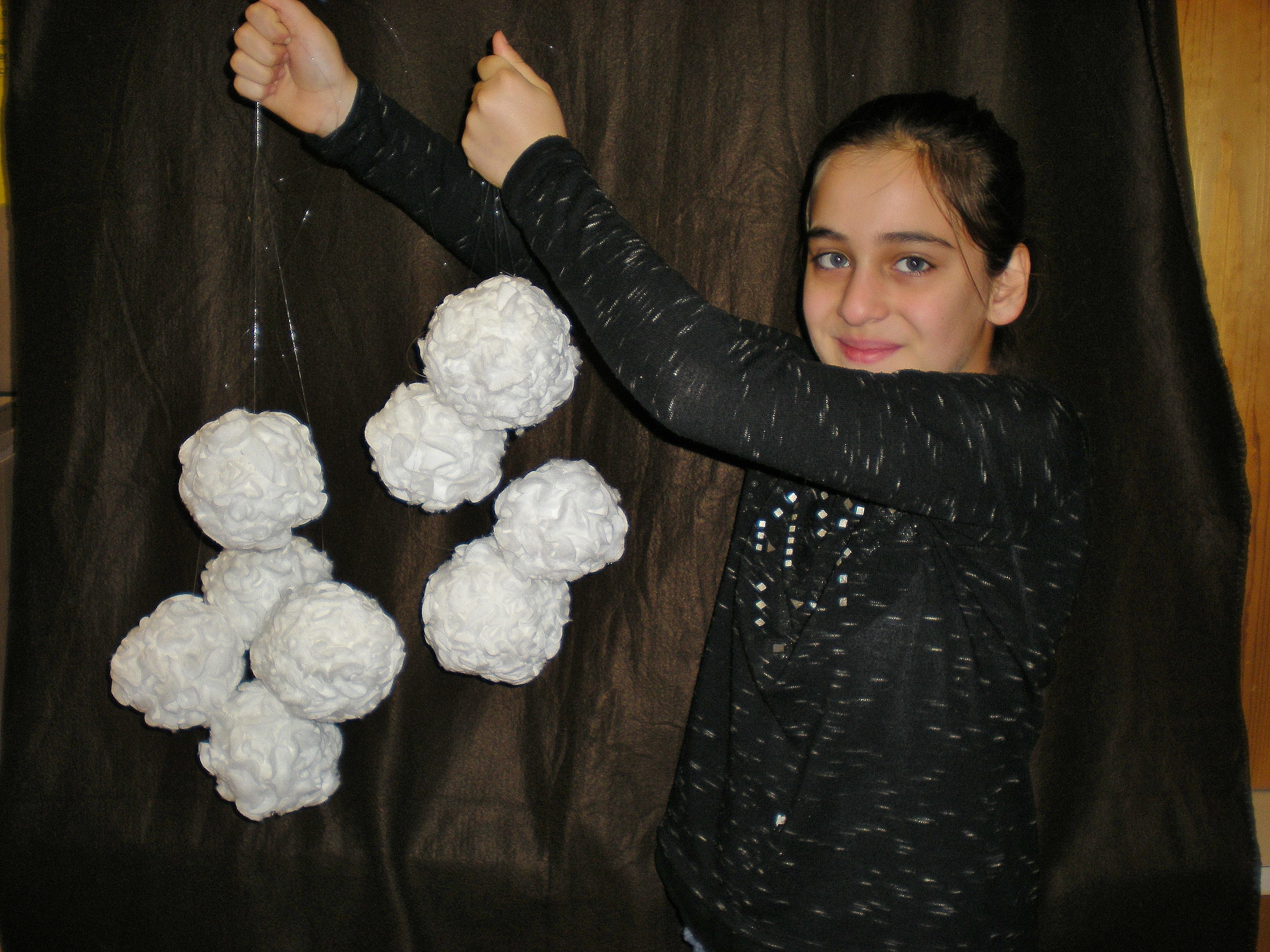 Umso mehr Schneekugeln, umso dekorativer.
