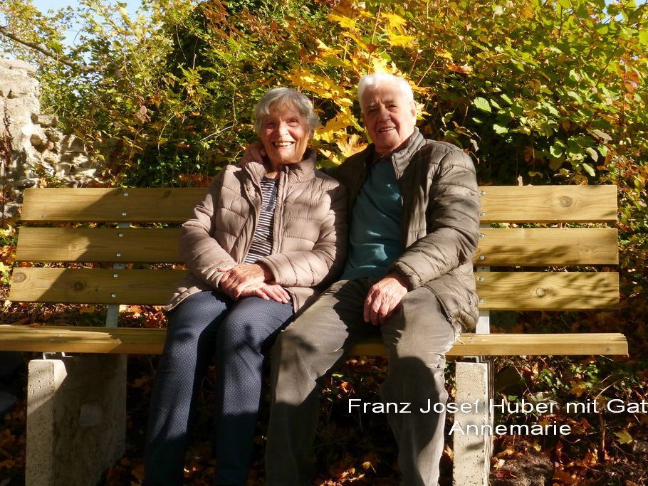 Franz Josef Huber mit Gattin Annemarie