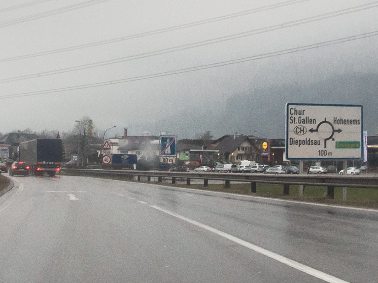 In Hohenems befürchtet man eine deutliche Zunahme des Verkehrs am Abfahrtsknoten Hohenems-Diepoldsau.