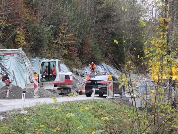 Dauer-Baustelle zwischen Alberschwende und Müselbach