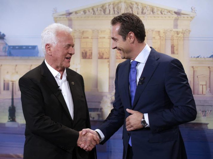 Stronach und Strache kennen sich schon länger - ein gemeinsames Bild aus dem Jahr 2013