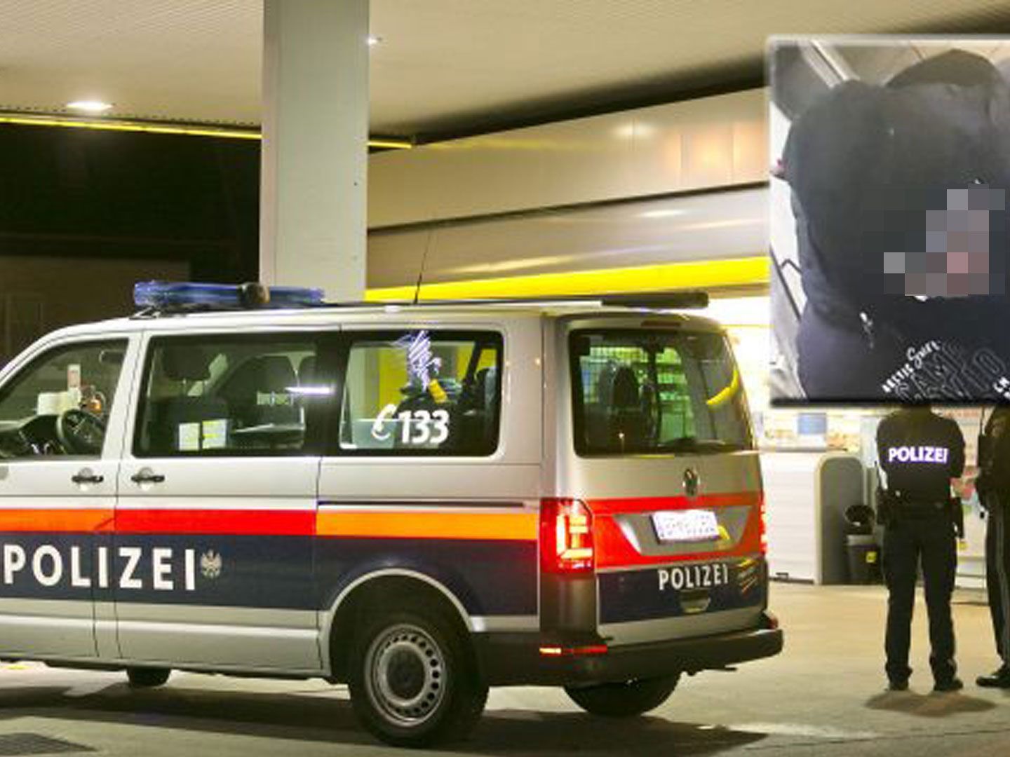 Überfall auf Tankstelle Dornbirn - Mutmaßlicher Täter festgenommen.