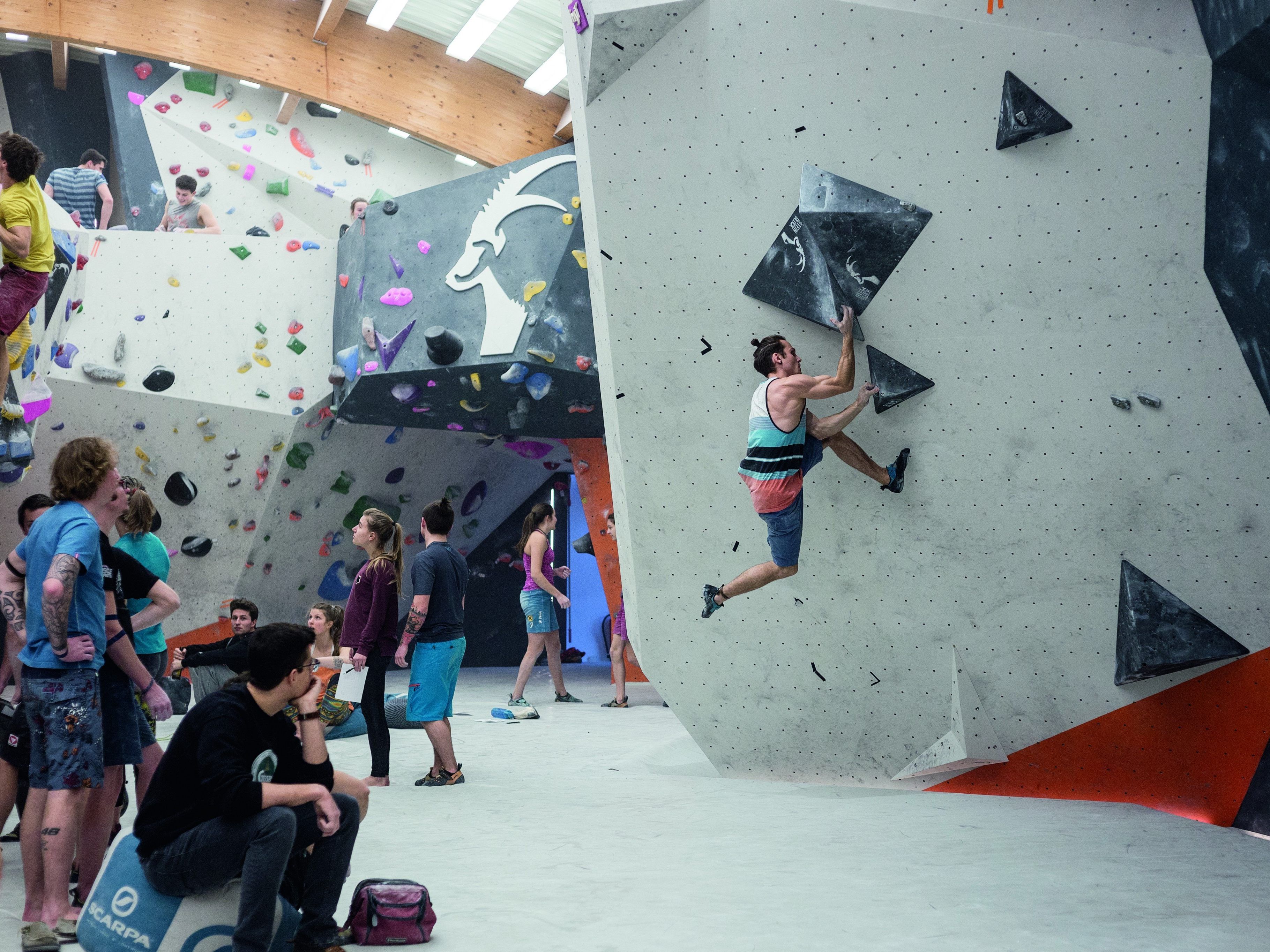 Neue "Steinblock"-Boulderhalle in Dornbirn.