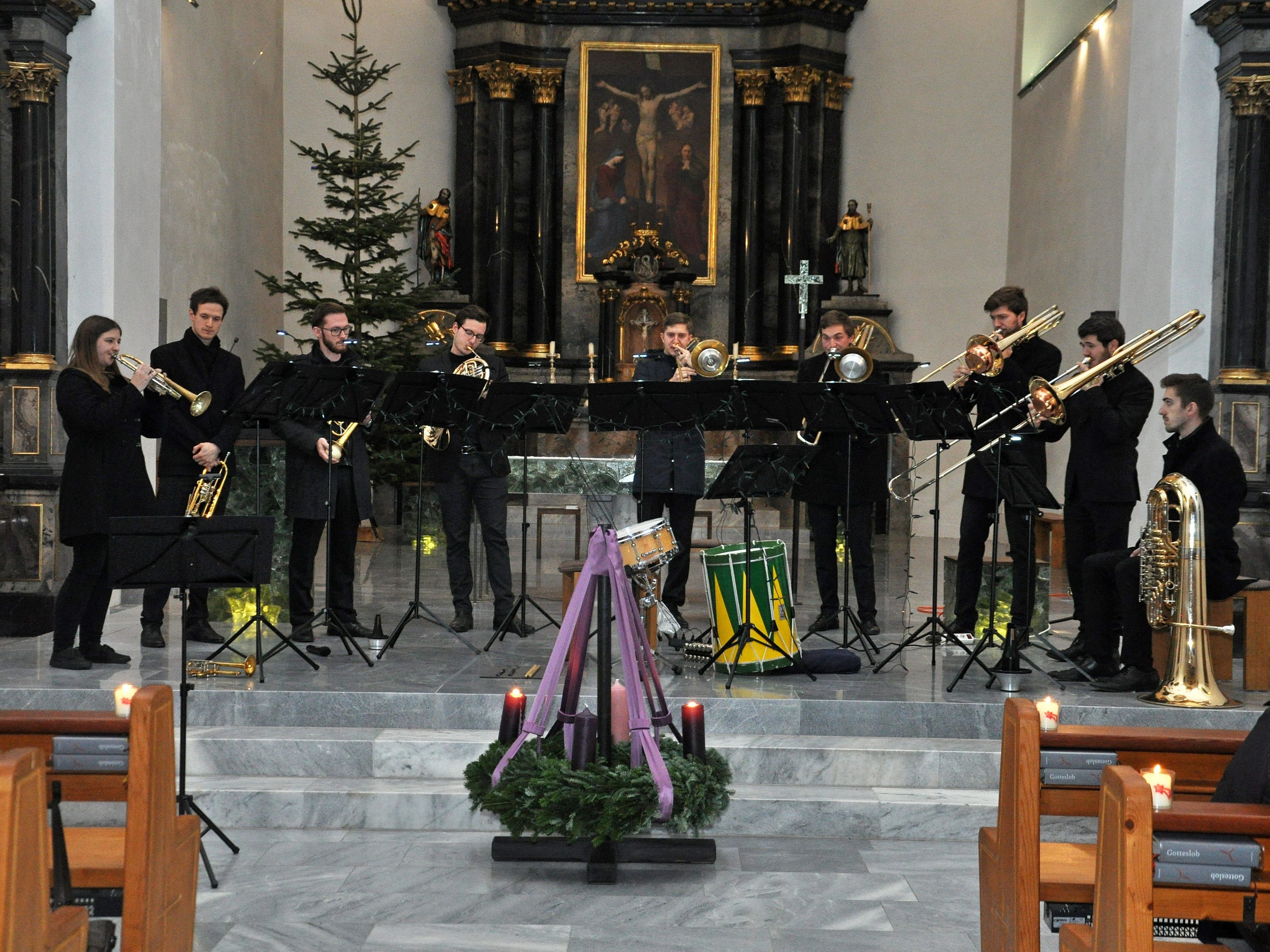 Das junge Blechbläserensemble „Austrian Brass Consort“ setzt große Chorwerke als Musikstücke ohne Gesang um. Das junge Blechbläserensemble „Austrian Brass Consort“ setzt große Chorwerke als Musikstücke ohne Gesang um.