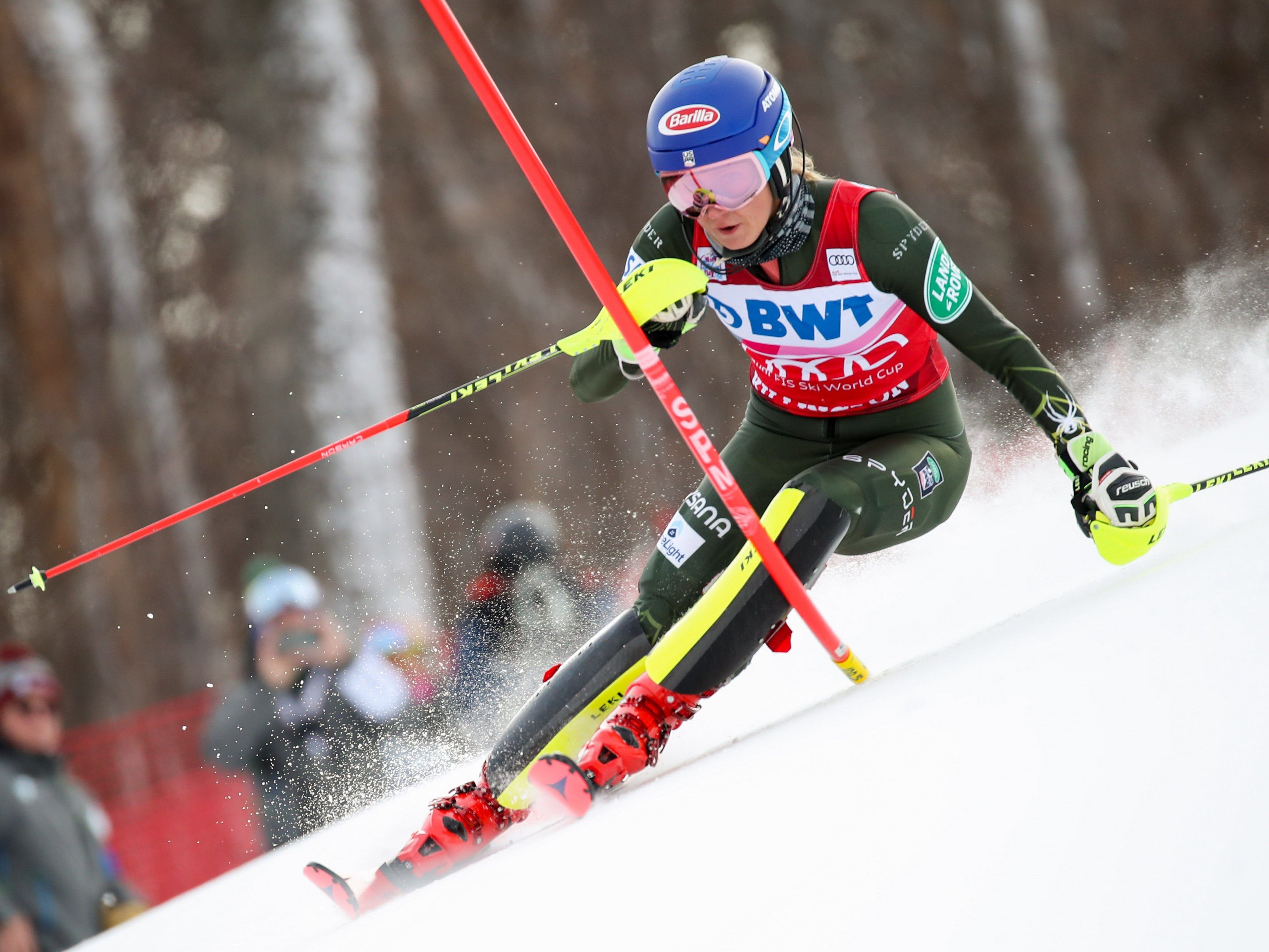 Michaela Shiffrin war auch im heutigen Slalom nicht zu schlagen.