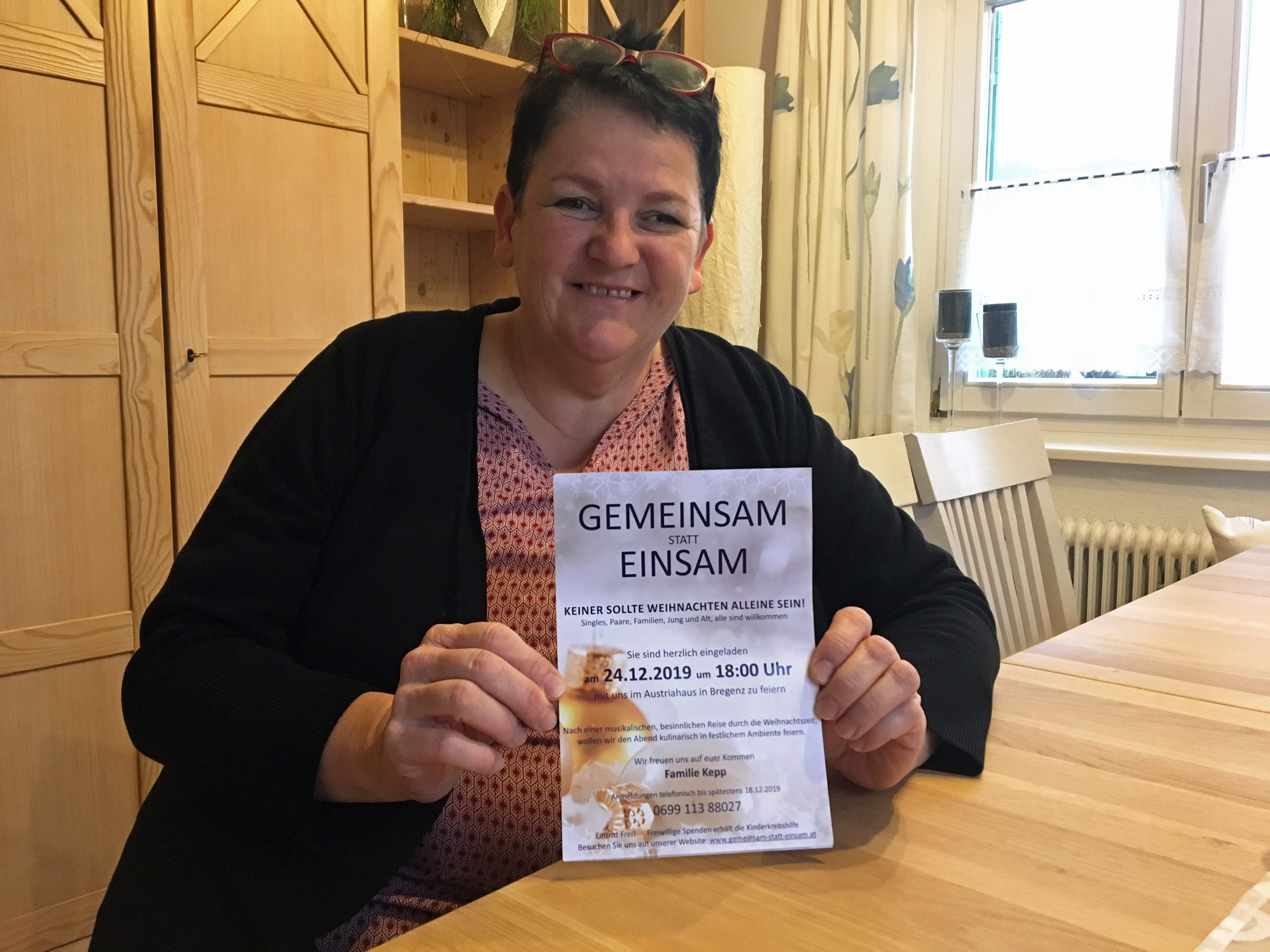 Claudia Kepp organisiert Weihnachten für Einsame.