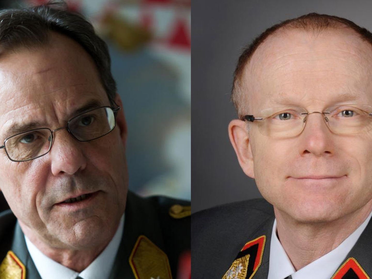 Der alte und neue Militärkommandant von Vorarlberg Der alte und neue Militärkommandant von Vorarlberg