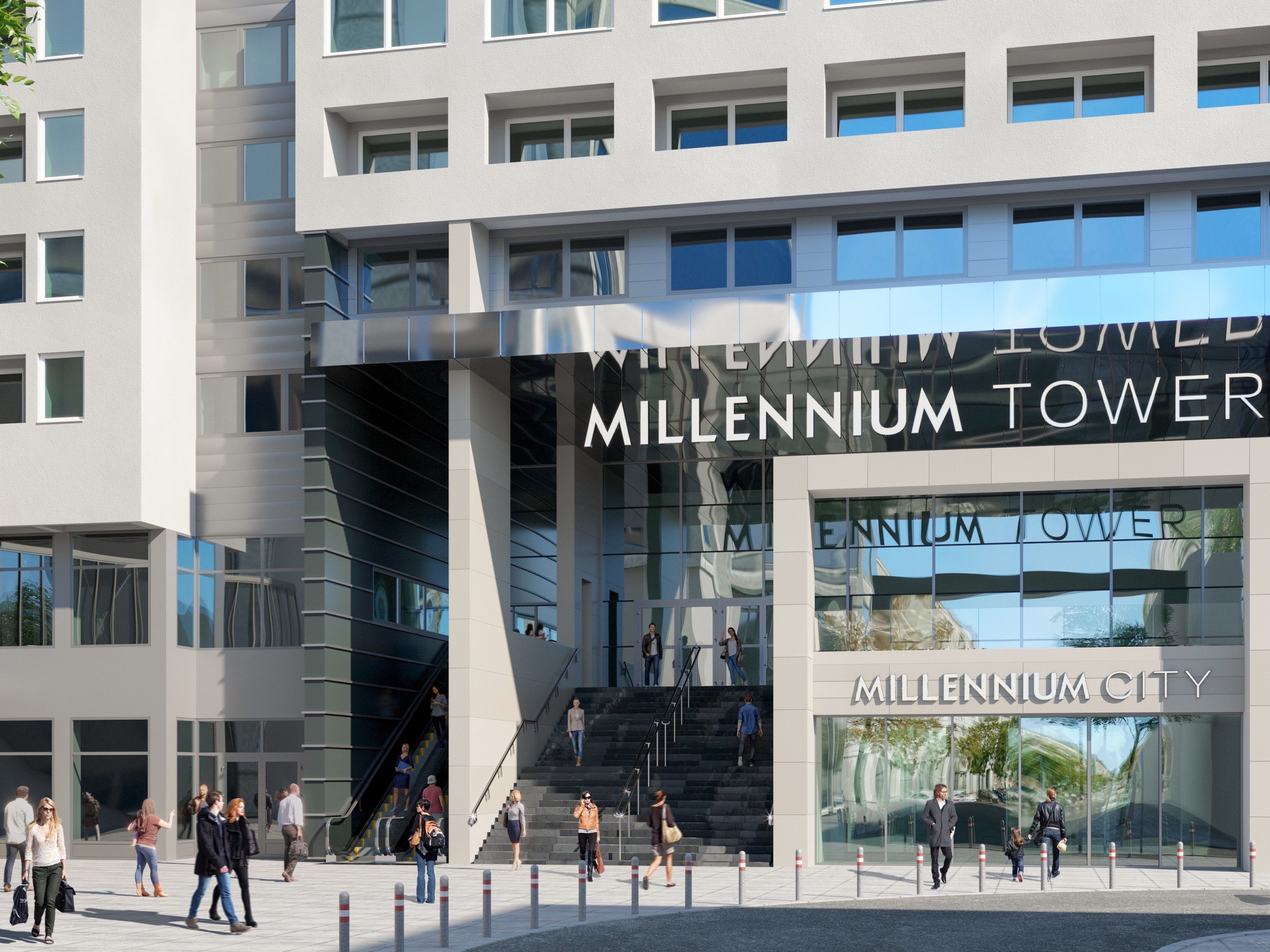 So wird der Eingang zur neuen Millennium City aussehen So wird der Eingang zur neuen Millennium City aussehen