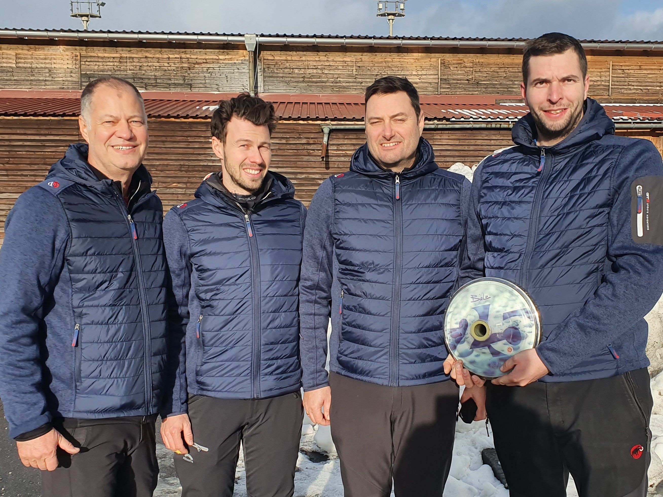 Christoph Sohm, Abraham Sohm, Stefan Pienz, Patrik Plangger v.l.n.r.
