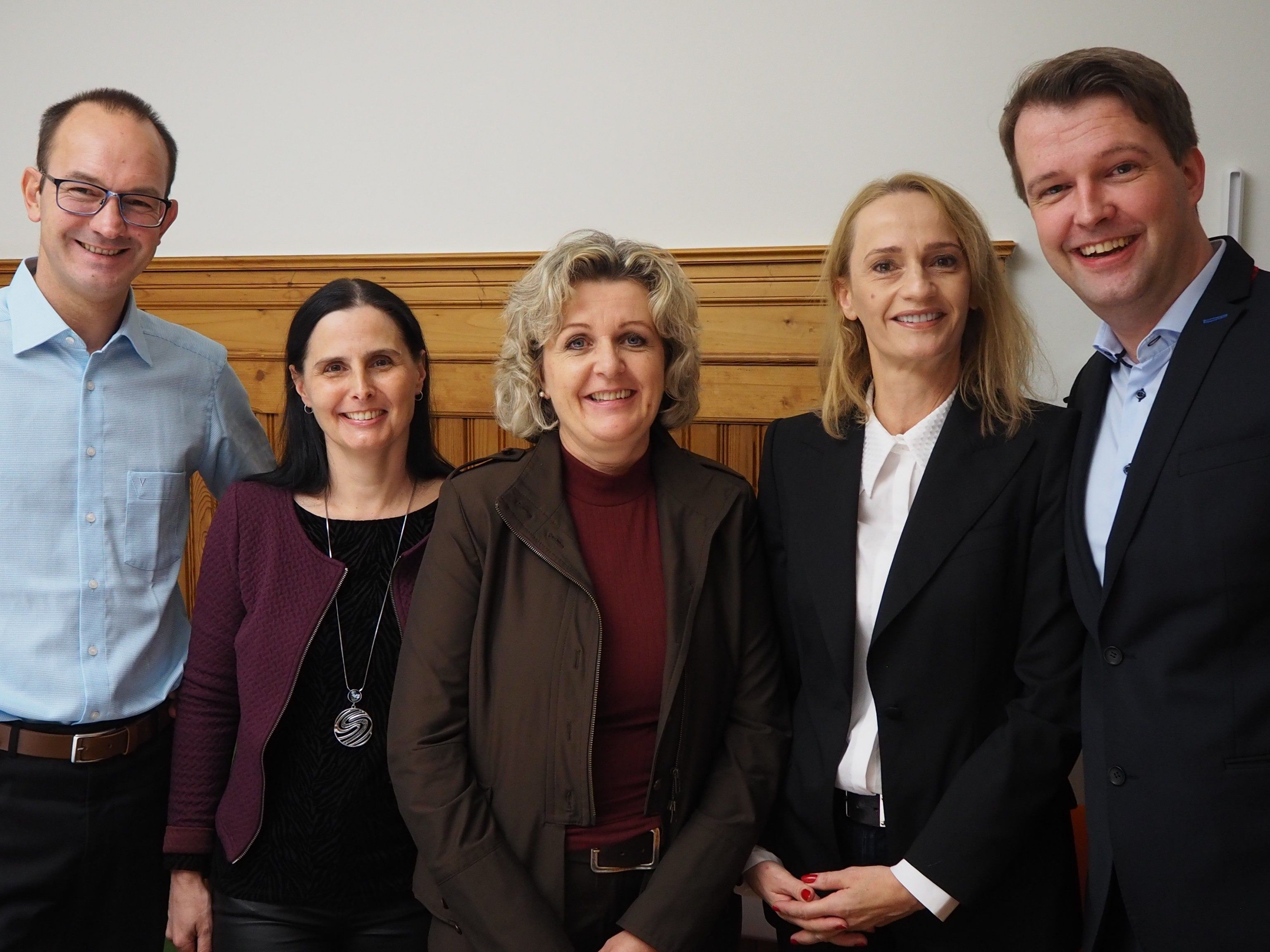 Kanzleiteam: Patrick Beyweiss, Esther Burtscher, Notburga Lassacher, Angelika Pschenitschnigg-Scharf, Richard Wachter