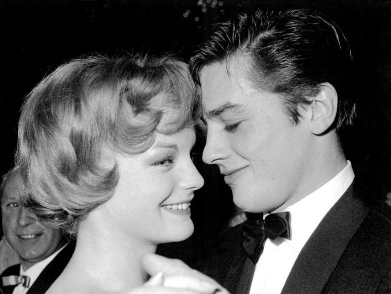 Romy Schneider, hier mit Alain Delon