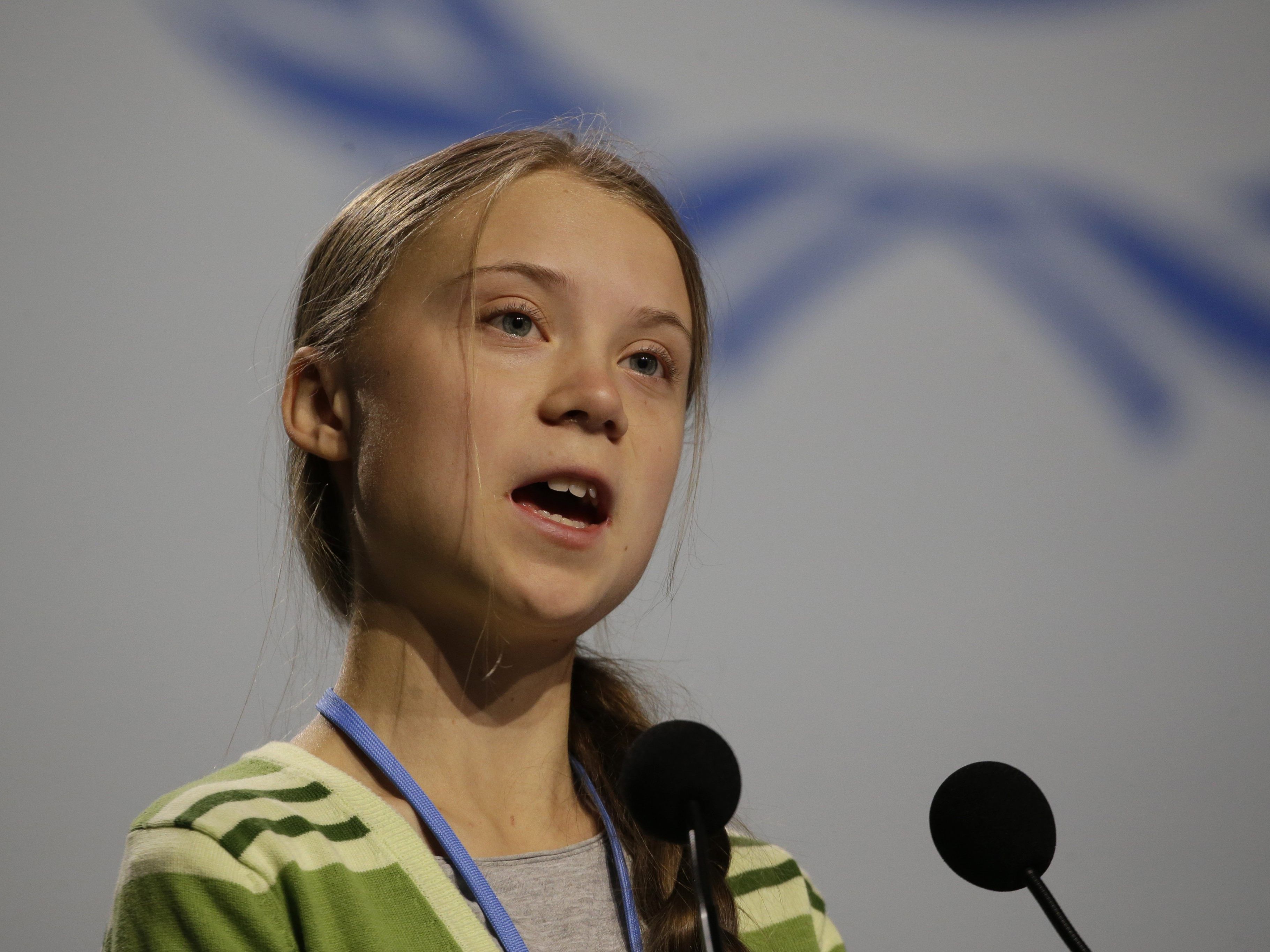 Greta Thunberg beim Klimagipfel in Madrid. Greta Thunberg beim Klimagipfel in Madrid.