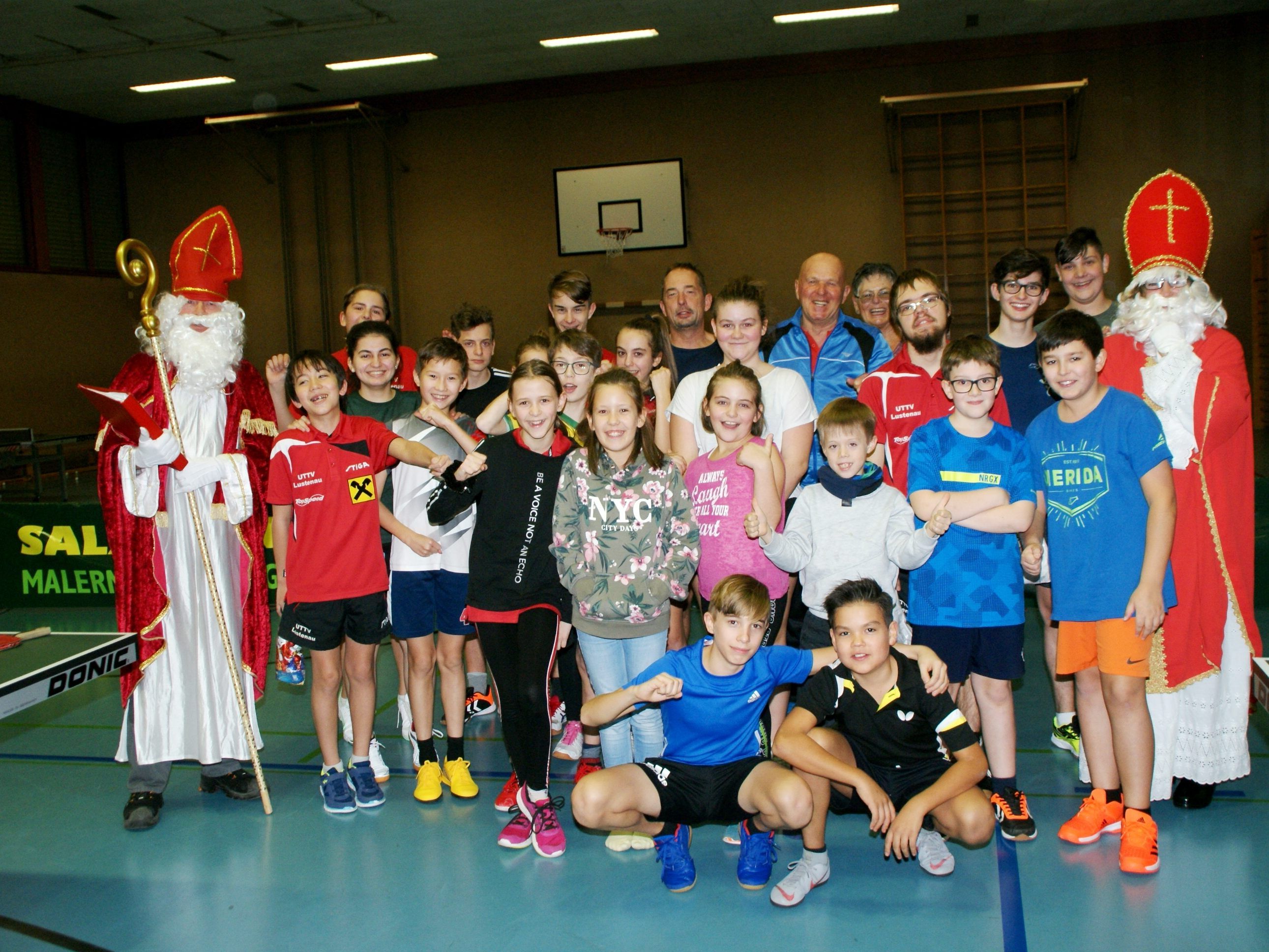 Nach dem Training kam der Nikolaus